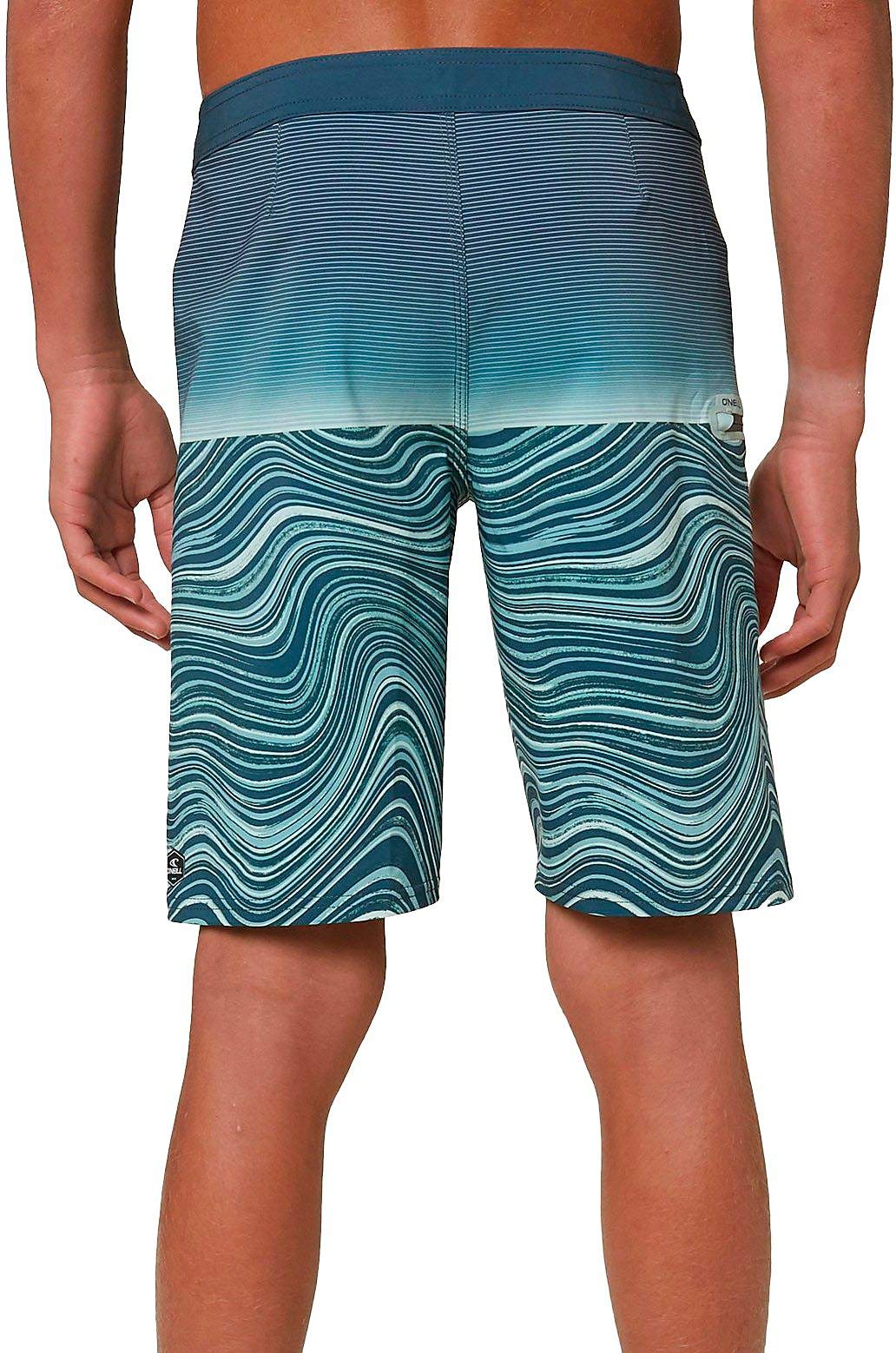 O'Neill Boys' Hyperfreak Swim Shorts for Kids - Quick-Dry, UPF 50+ Sun Protection - Slate Blue - Size 30 - Perfect for Beach, Pool & Summer Water Activities
