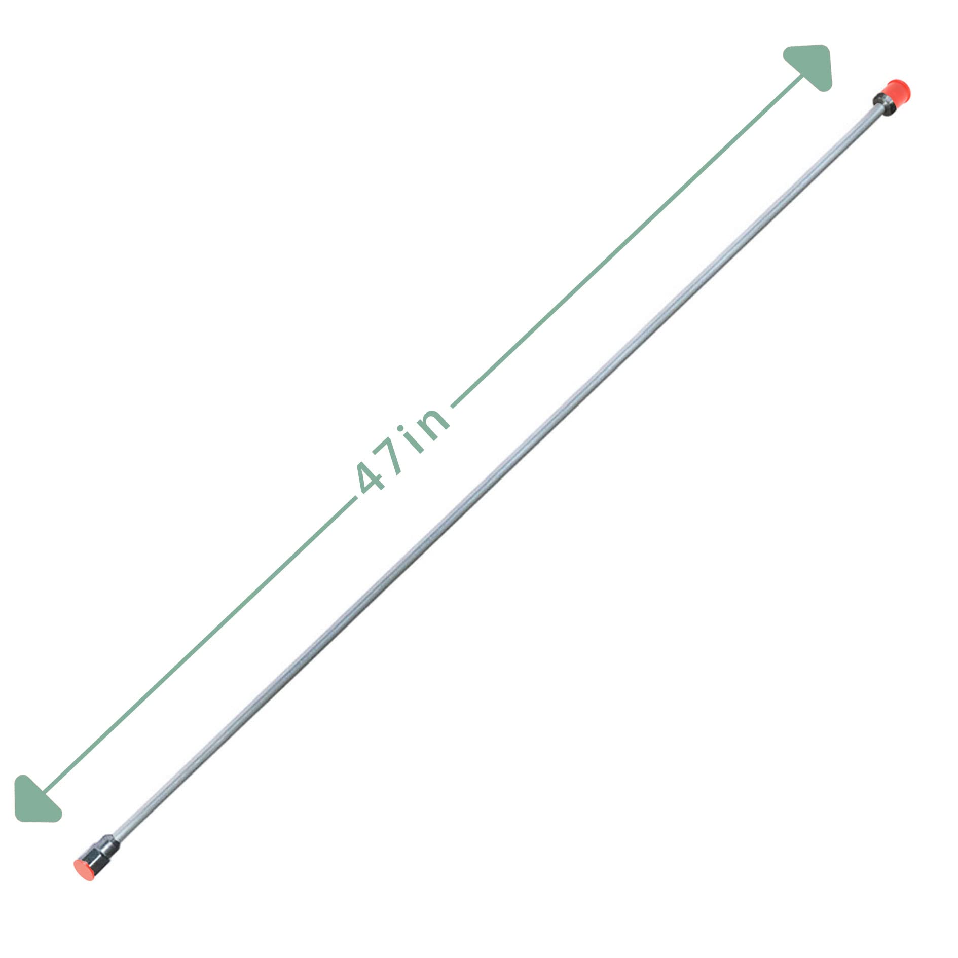 47-Inch Airless Paint Sprayer Tip Extension Pole - Heavy Duty Spray Gun Tip Extension Rod for Red Guard & Paint Projects - Perfect for Walls, Ceilings, and Hard-to-Reach Areas