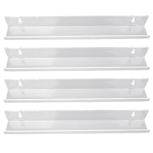 4-Piece Acrylic Nail Polish Organizer Rack - Clear Transparent Nail Polish Holder for Lipstick, Eyeshadow & Scissors Storage - Perfect for Salon, Home Vanity & Makeup Artist Organization