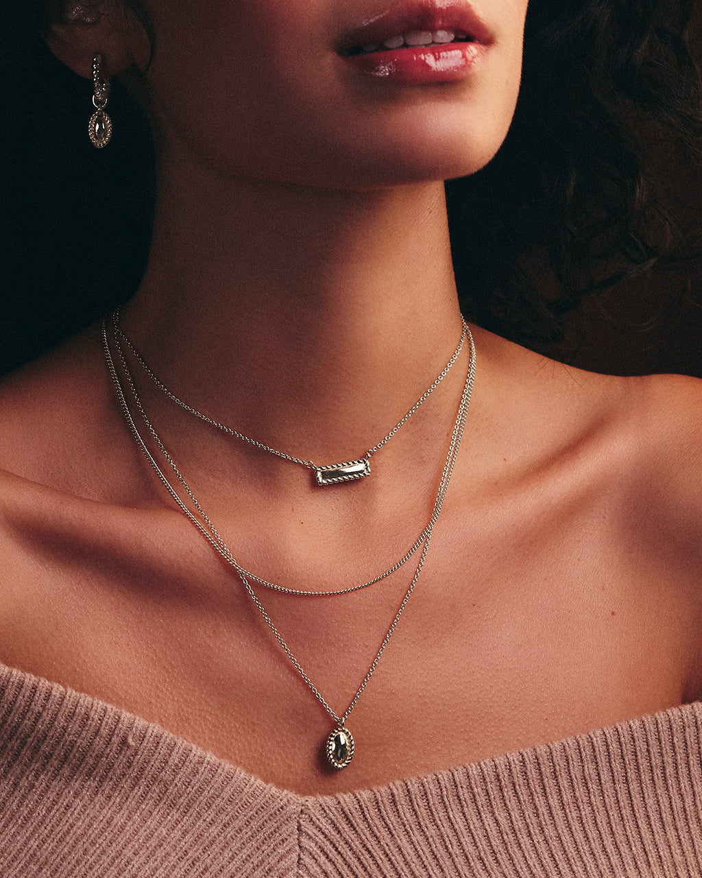 Elegant Hartley Polished Layered Chain Necklace for Women - Perfect for Date Night, Office Wear & Special Occasions