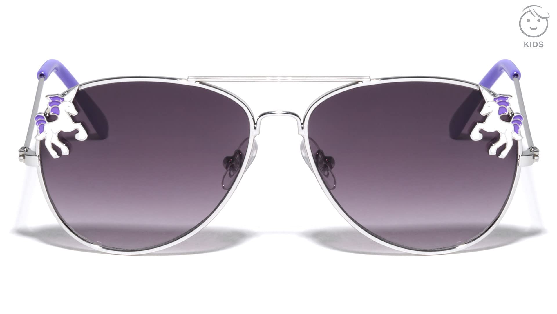 Unicorn Aviator Sunglasses for Kids - UV Protection, Stylish & Durable (Model K1129) - Perfect for Outdoor Play, Beach, and Summer Adventures