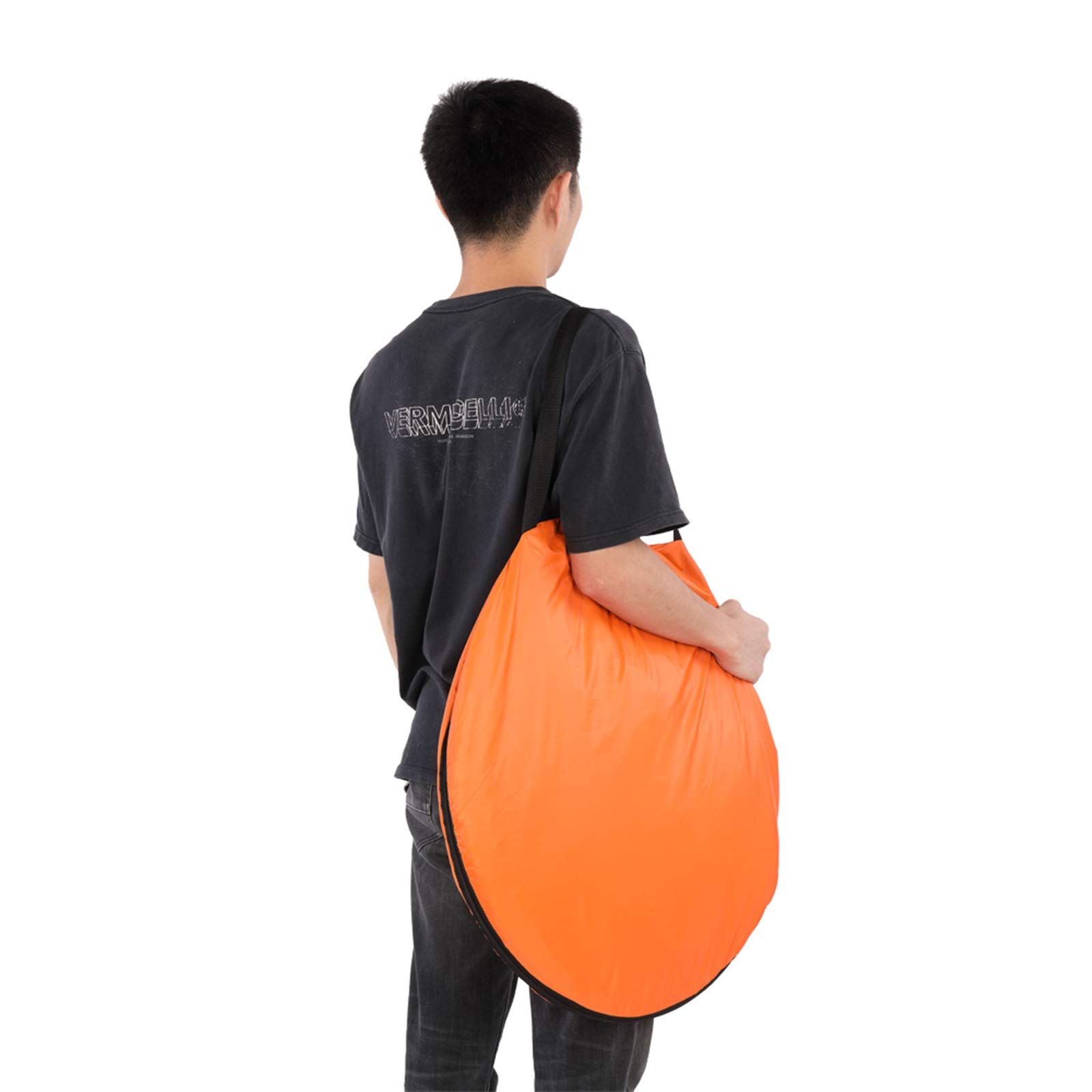Pop Up Pod Changing Room Privacy Tent - Instant Portable Outdoor Shower Tent for Camping, Beach & Travel | Lightweight Foldable Shelter with Carry Bag | Perfect for Changing Clothes, Baby Care & Emergency Toilet (Orange)