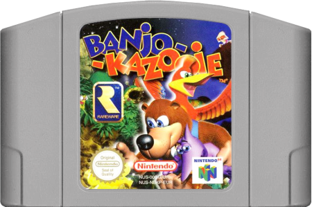 Banjo Kazooie N64 Game Cartridge - Nintendo 64 (N64) PAL Version - Classic Platformer Adventure Game for Retro Gaming Enthusiasts - Perfect for Collectors and Nostalgic Gamers