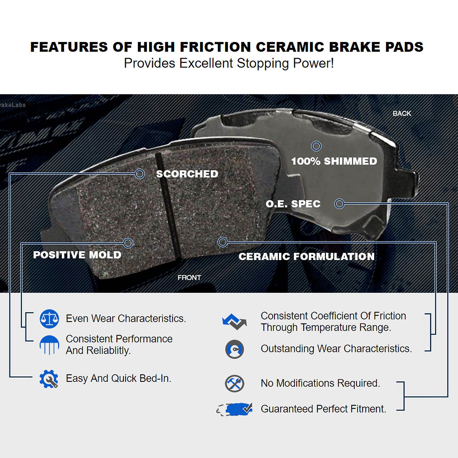 High-Performance Front & Rear Brake Pads and Rotors Kit for 2006 BMW 330i | Ceramic Brake Pads & Drilled Rotors | Enhanced Stopping Power for Sport Driving & Daily Commutes