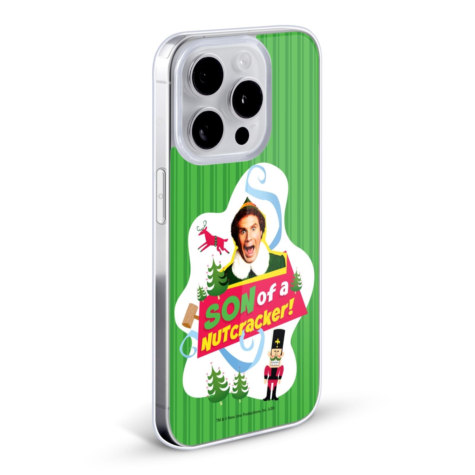 Officially Licensed Elf Movie Nutcracker Soft Gel Case for Apple iPhone 12 Pro Max - Durable Protective Cover with Unique Graphics | Perfect for Christmas Gifts, Holiday Parties & Movie Fans