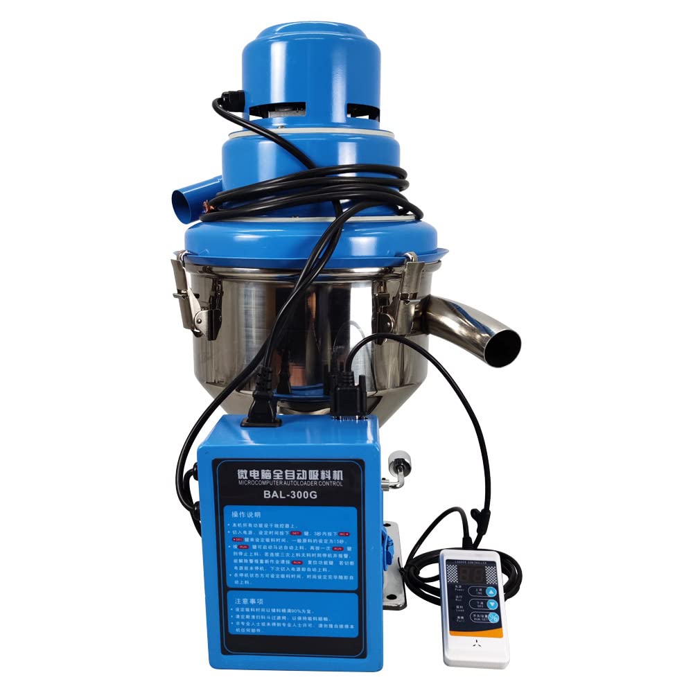 INTBUYING Auto Suction Vacuum Feeding Machine for Plastic Materials - 220V 1PH Automatic Vacuum Loader & Feeder Auxiliary Equipment | Ideal for Plastic Injection Molding & Manufacturing