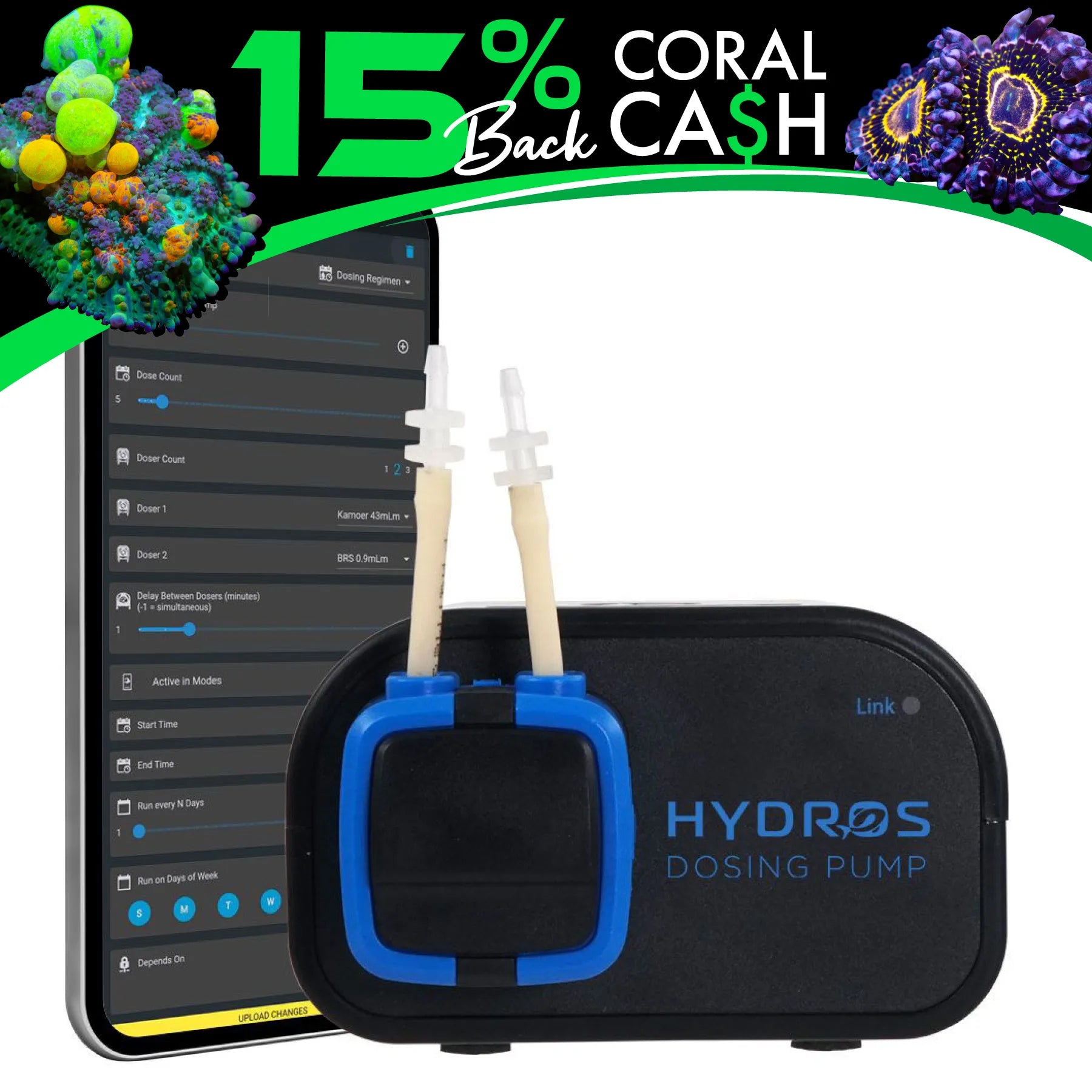 Hydros Dosing Pump - Precision Chemical Dosing System for Aquariums, Pools & Industrial Use | Reliable & Accurate Liquid Dispensing Solution