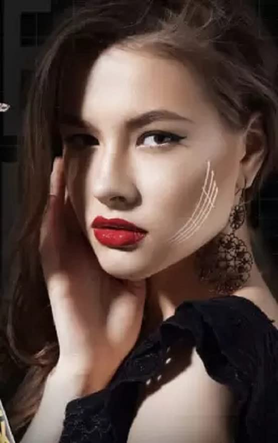 SIRF TUM 7 FiiME POWDER Pore-less Oil Control Compact Powder - All Day Matte Finish - Fit Me Matte Foundation - Green Tea Lipstick (Pack of 6) - Matte Highlighter & Contour Stick (Cream) - For Flawless Makeup & Oil Control - Perfect for Daily Wear, Parties & Photo Shoots