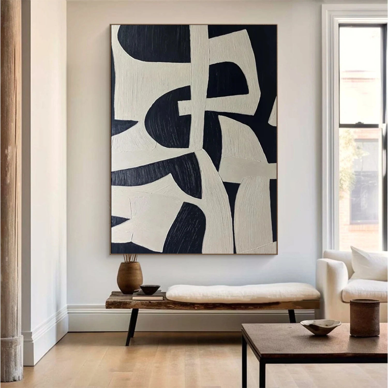 Frameless Abstract Tranquility Art Painting - Stretched Canvas Wall Decor #WS252 | Perfect for Living Room, Bedroom & Office Decor