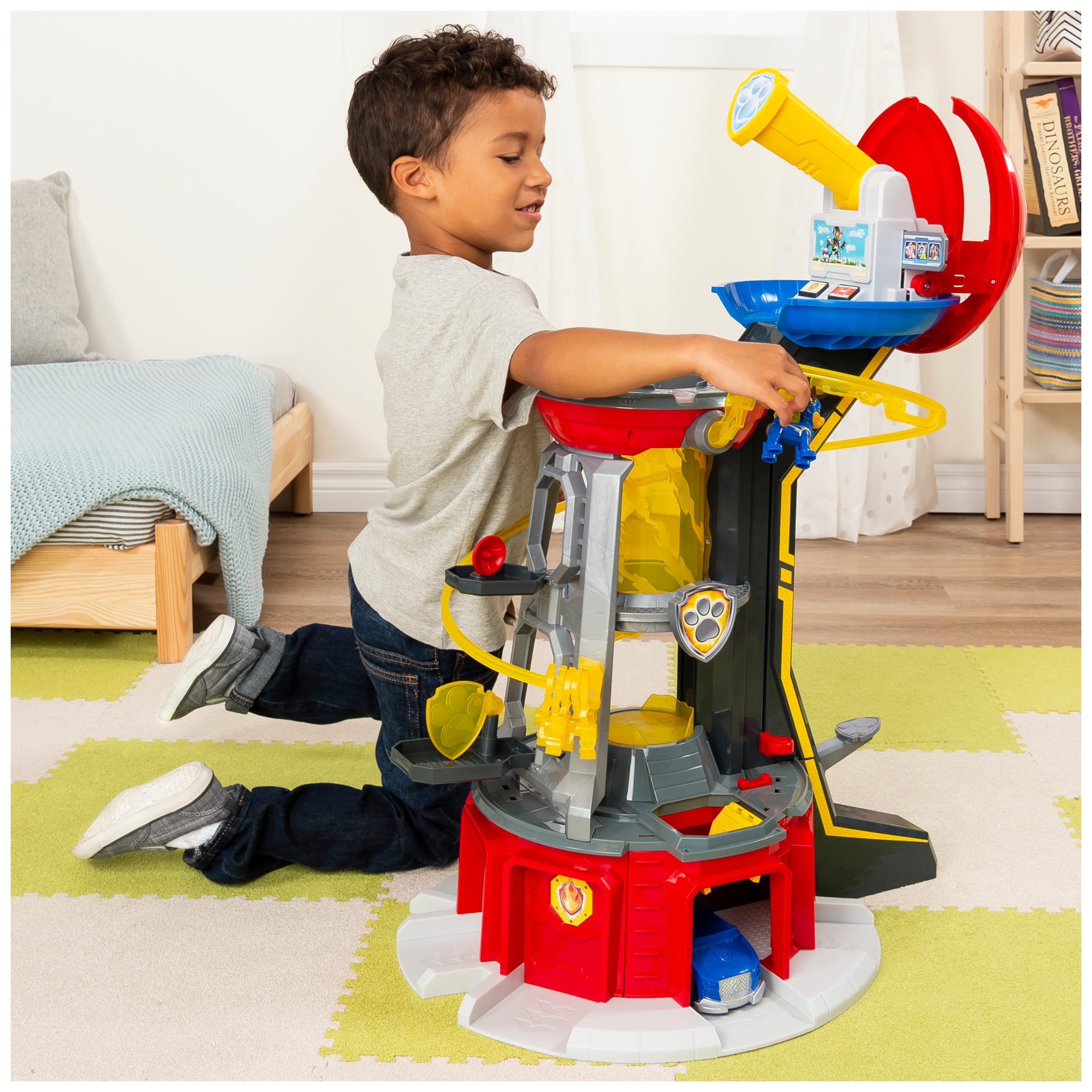 Paw Patrol Mighty Pups Super Paws Lookout Tower Playset with Lights & Sounds - Interactive Action Toy for Kids Ages 3+ | Role Play, Adventure & Gift Idea for Toddlers & Preschoolers