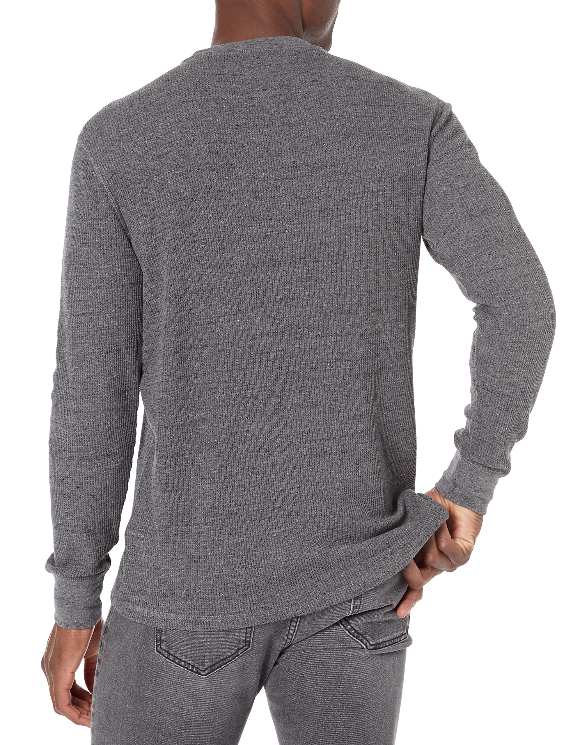 Amazon Essentials Men's Regular-Fit Long-Sleeve Waffle Shirt - Comfortable Thermal Knit Top for Casual Wear & Layering in Fall & Winter