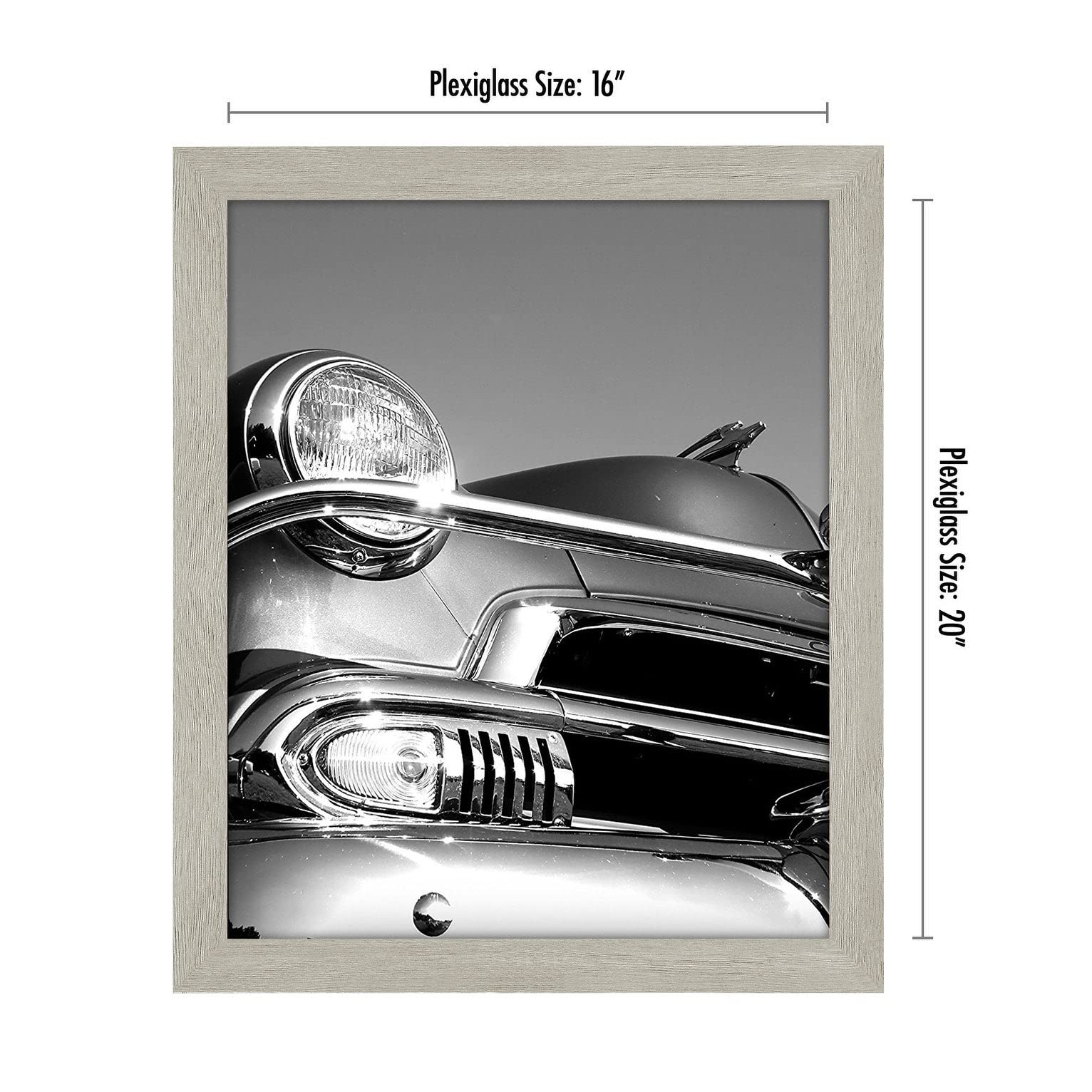 Americanflat 17x17 Black Square Picture Frame - Wall Display for Photos & Art