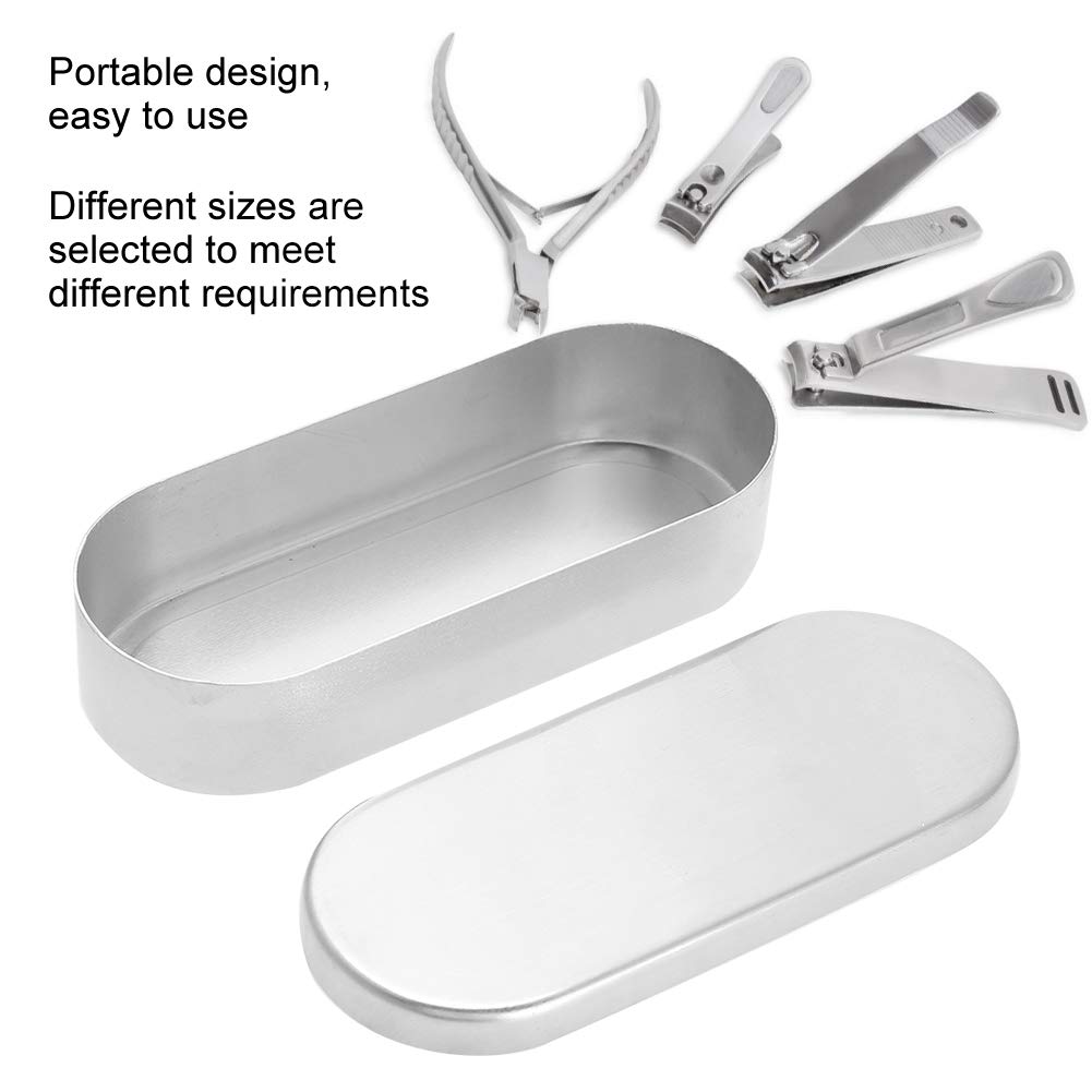 Professional Nail Art Tool Sterilizer Tray - 13X5cm UV Sterilization Box & Disinfection Container for Salon Manicure Tools | Perfect for Nail Salons, Home Use & Professional Nail Technicians