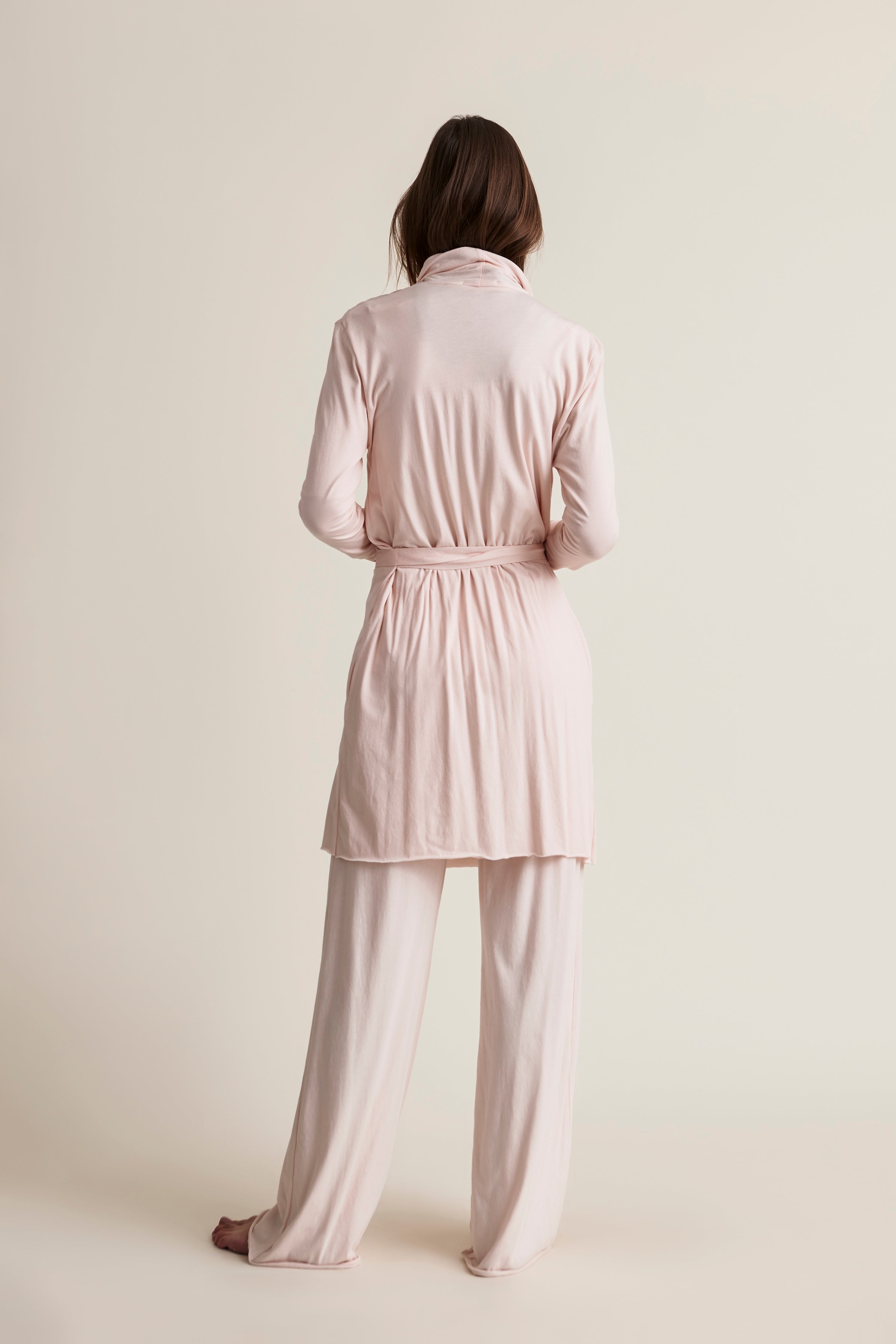 Luxury Double Layer Soft Cotton Wrap Robe for Women - Cozy Bathrobe for Spa, Lounge & Relaxation at Home