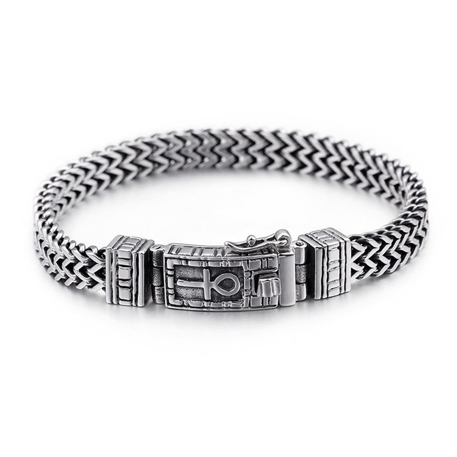 Stainless Steel BFF Bracelets for Men - Adjustable Hip Hop Punk Style Jewelry for Larger Wrists - Perfect for Gifts, Friendship & Everyday Wear
