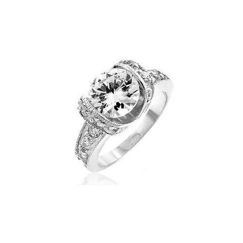 Exquisite Tension Set Engagement Ring - 14K White Gold Diamond Wedding Band for Women | Perfect for Proposals, Anniversaries & Romantic Occasions
