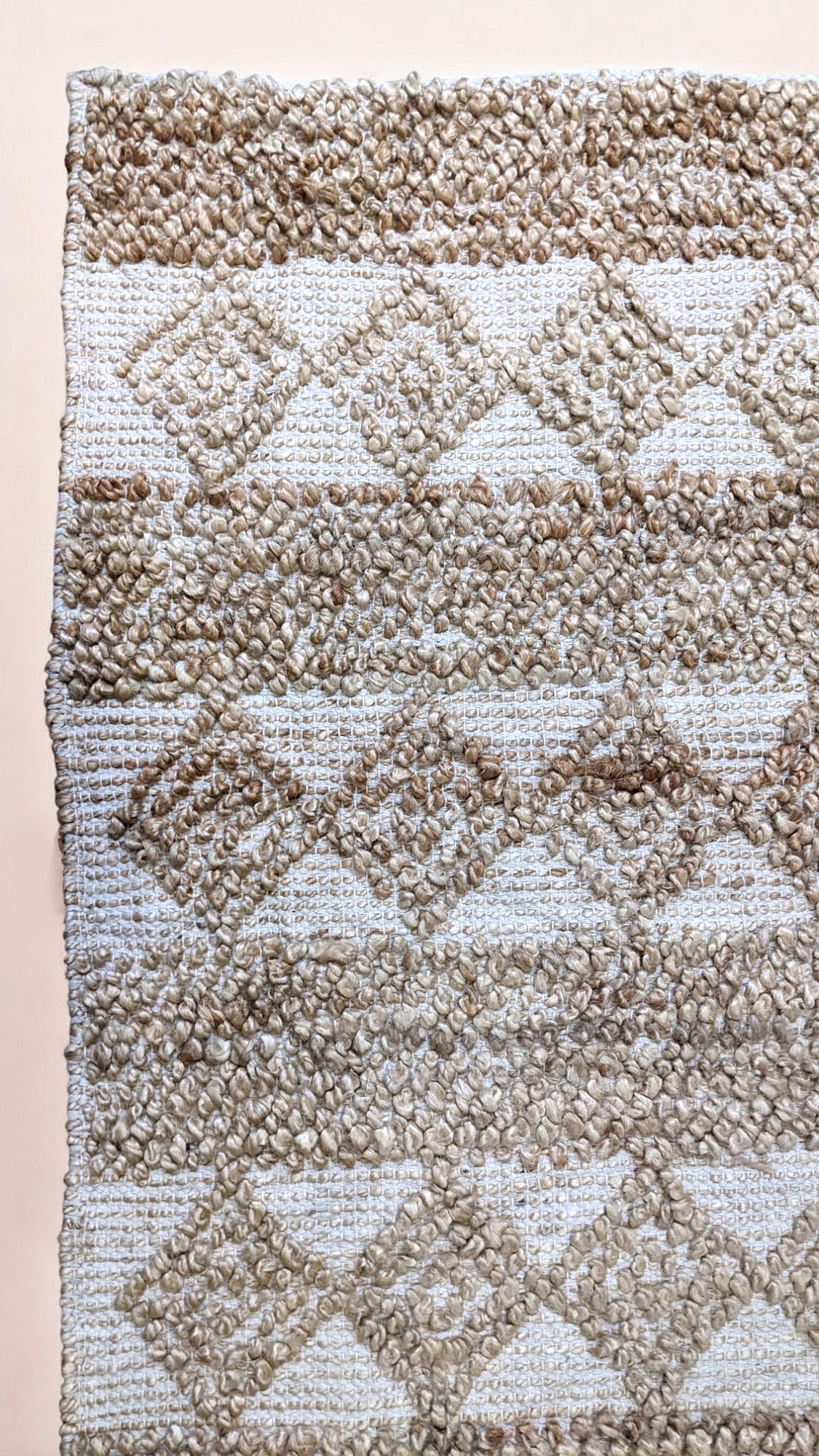 Eco-Friendly Aurea Natural Jute Rug 7.4' x 4.1' - Handwoven Sustainable Floor Mat for Living Room, Bedroom & Boho Home Decor