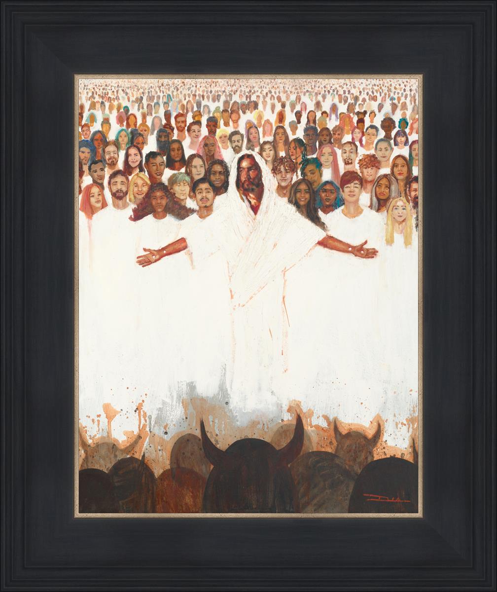 Fear Not, For They That Be With Us Are More - Inspirational Christian Wall Art for Home & Office Decor - Perfect for Living Room, Bedroom, or Gift Giving