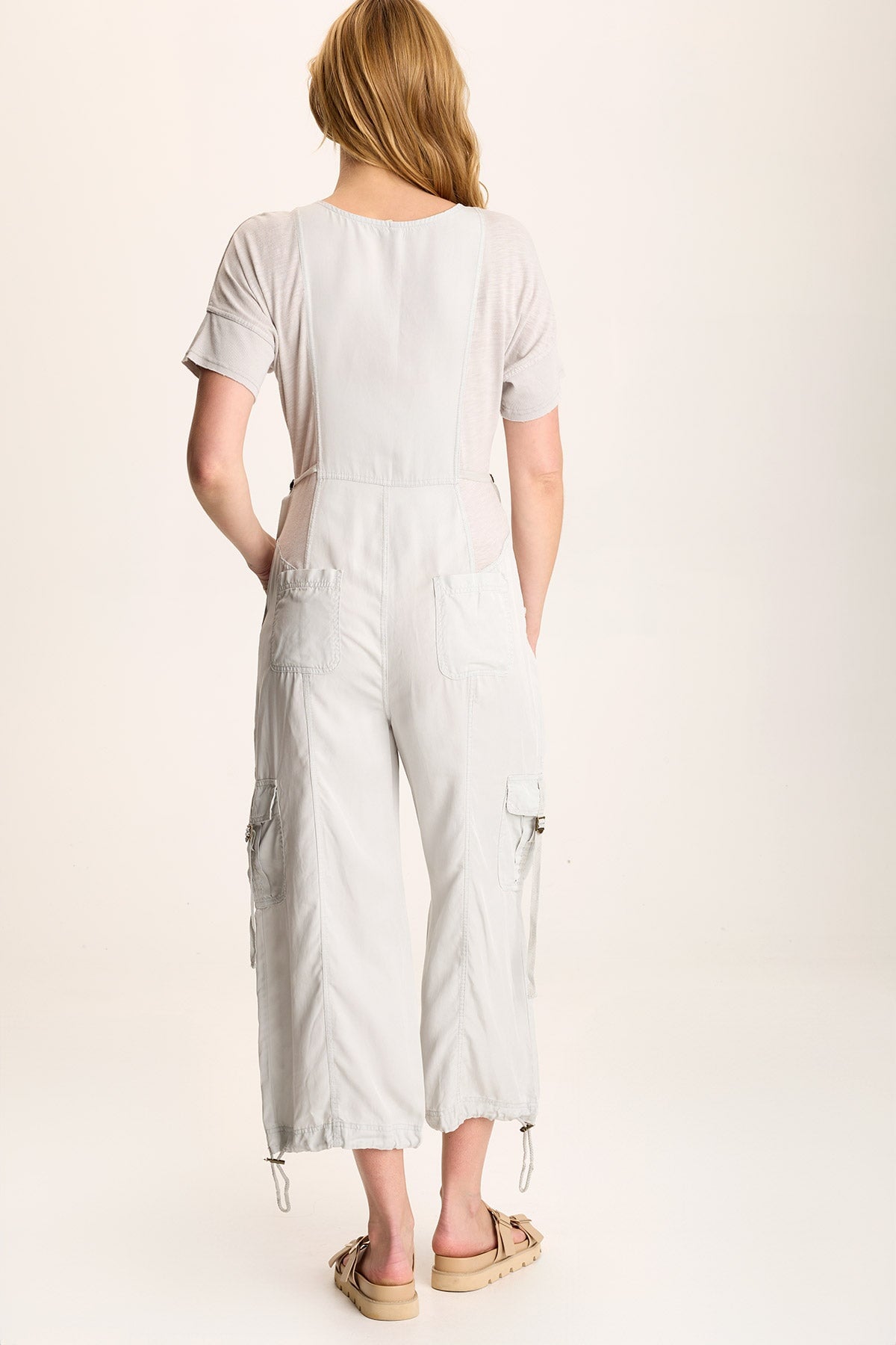 Naveen Short Sleeve Twill Banded Jumpsuit for Women | Casual Summer Romper with Pockets | Perfect for Beach, Vacation & Everyday Wear