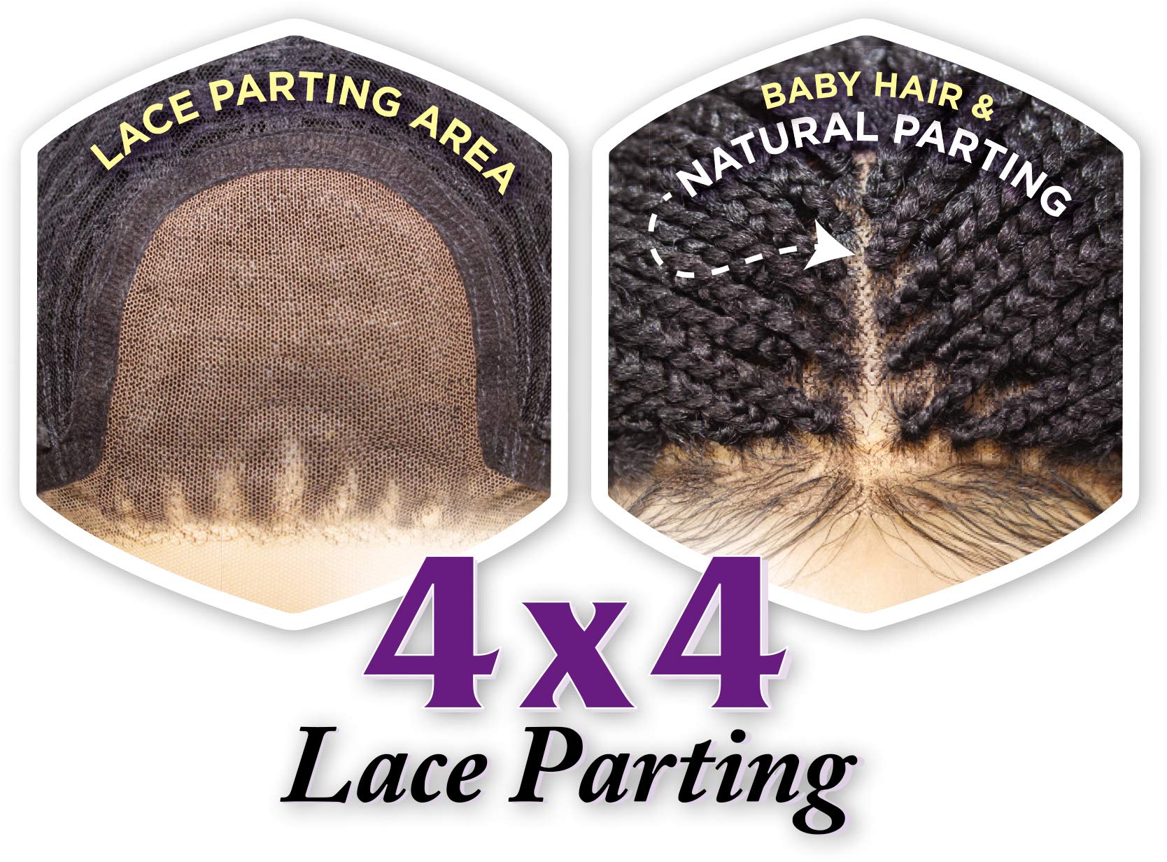 Sensationnel Cloud 9 4x4 Braided Wig - Hand-Tied Swiss Lace Senegal Twist Wig with Large Parting Area (1B Off Black) | Perfect for Protective Styling, Everyday Wear & Special Occasions