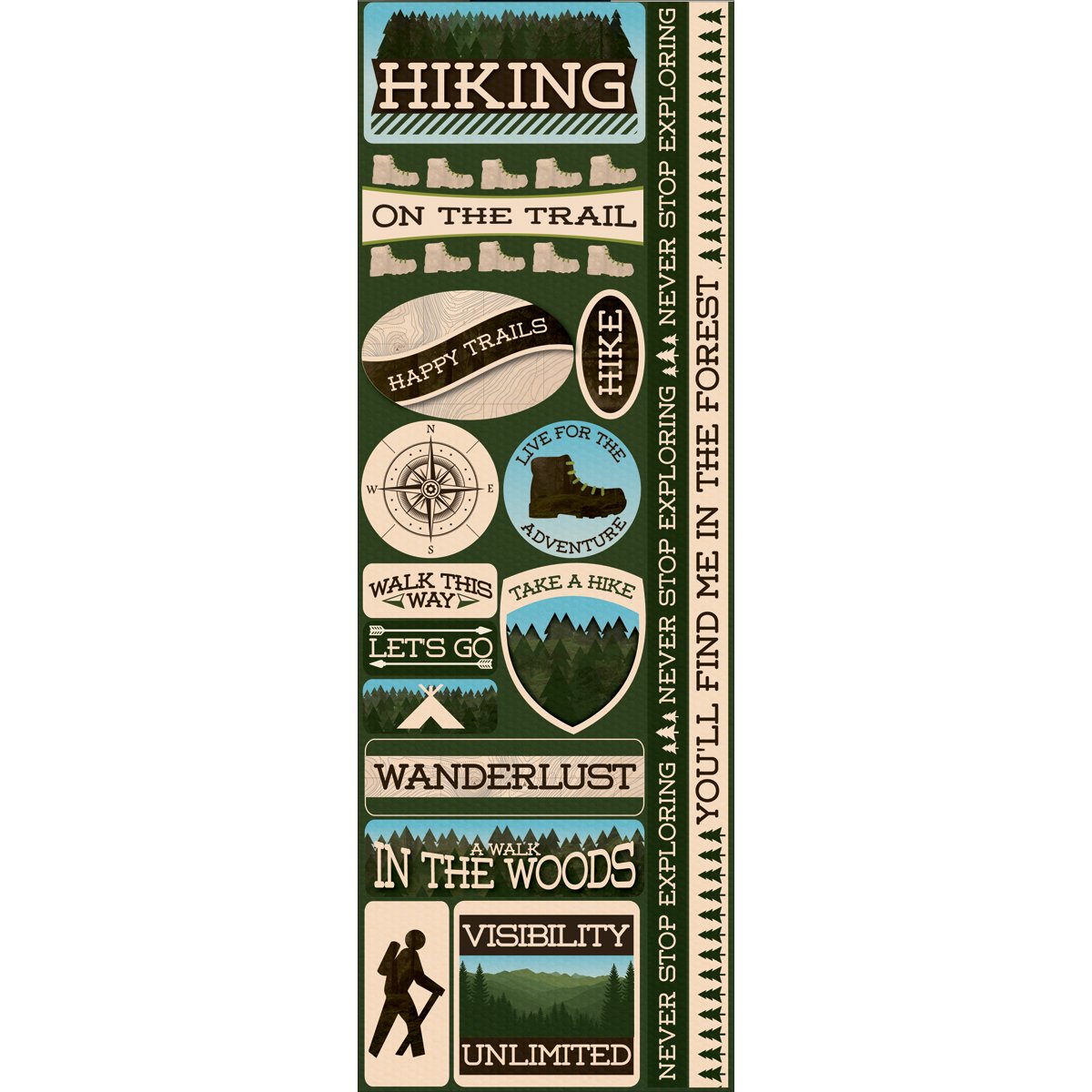 Reminisce Signature Series Cardstock Combo Sticker 4.25