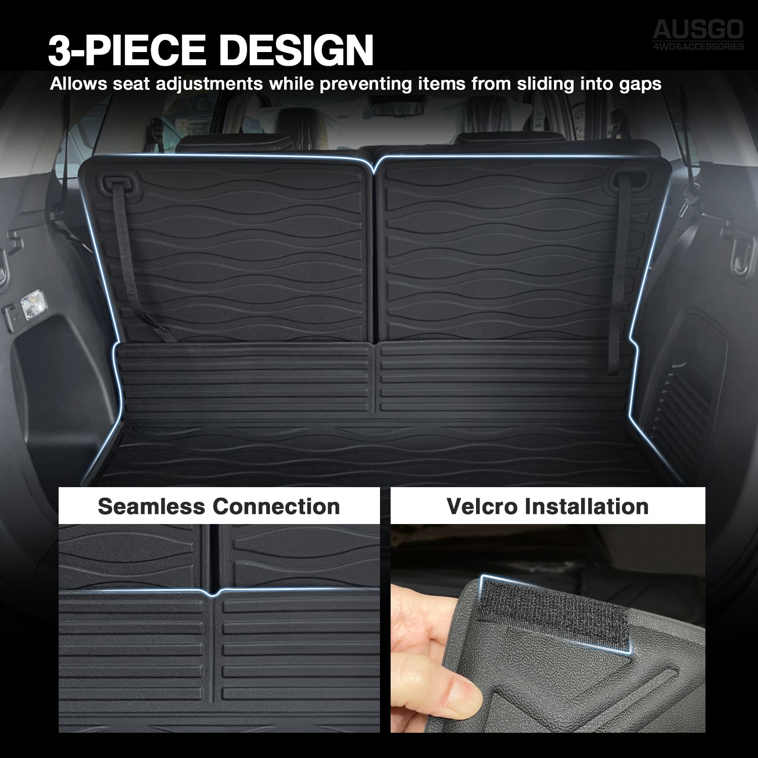 Premium Boot Liner for ISUZU MU-X MUX 2021-2023 Models - Custom Fit Cargo Mat for SUV Trunk Protection - Perfect for Road Trips, Camping & Outdoor Adventures