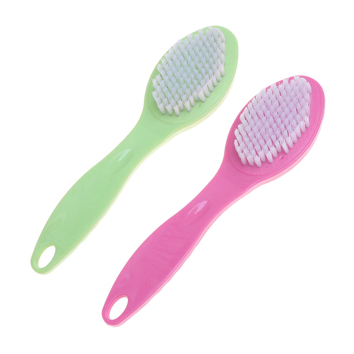 2 Pack Exfoliating Foot Brush & Body Scrubber - Dead Skin Remover for Heels, Calluses & Hard Skin - Pedicure Tool for Smooth Feet - Perfect for Home Spa, Bath & Shower Use
