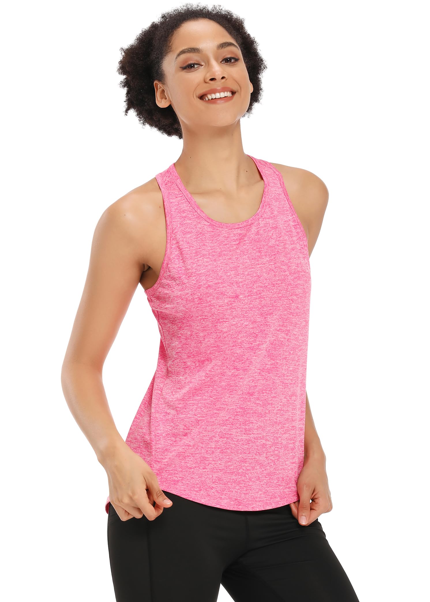 Muzniuer Women's Workout Tops - Sleeveless Yoga Tank Tops for Gym, Running & Fitness - Breathable Racerback Athletic Shirts for Women - Perfect for Yoga, Pilates & Cardio Workouts