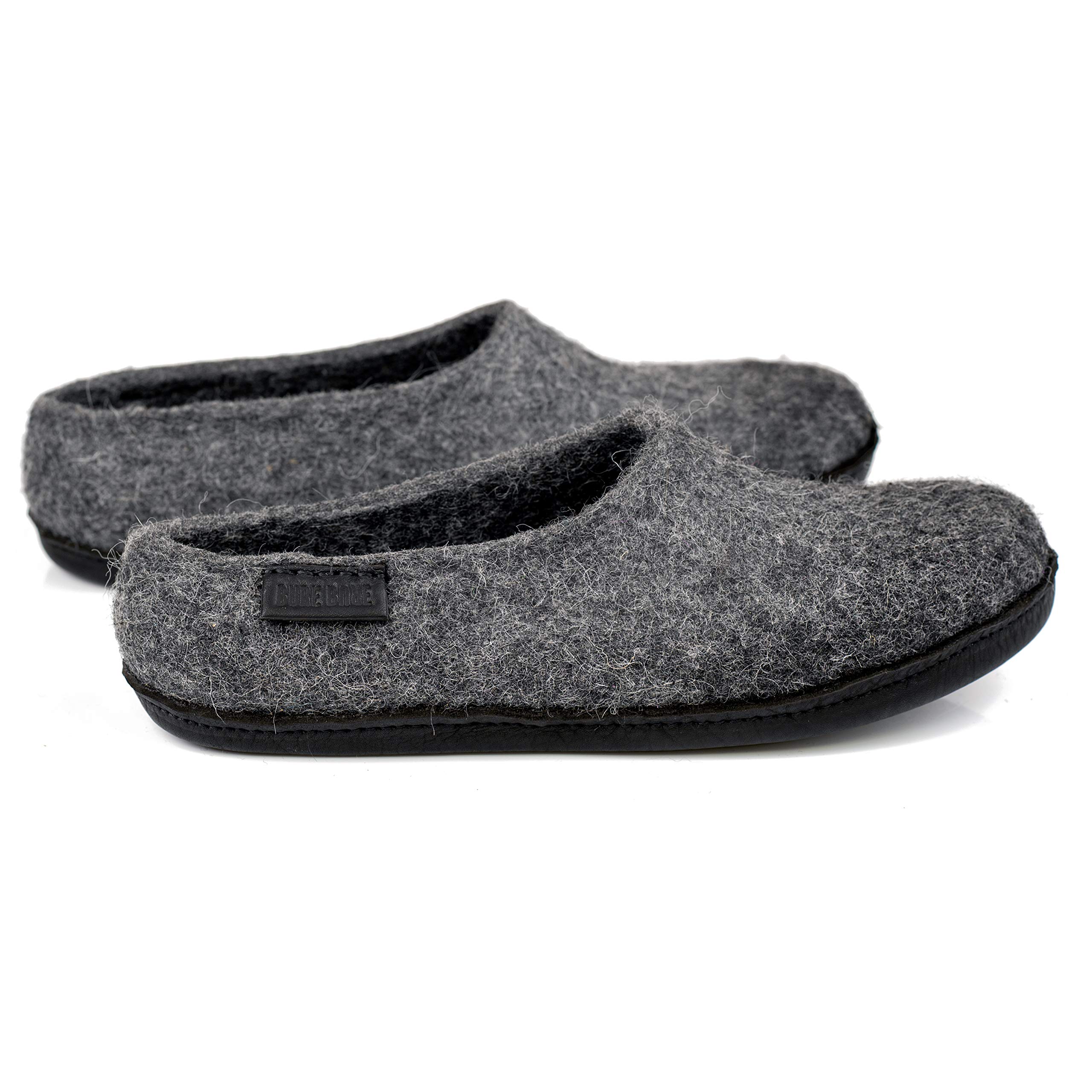 Men's Wool and Alpaca Slippers - Cozy Winter House Shoes for Dad | Perfect Father's Day Gift for Christmas, Birthday & Home Relaxation