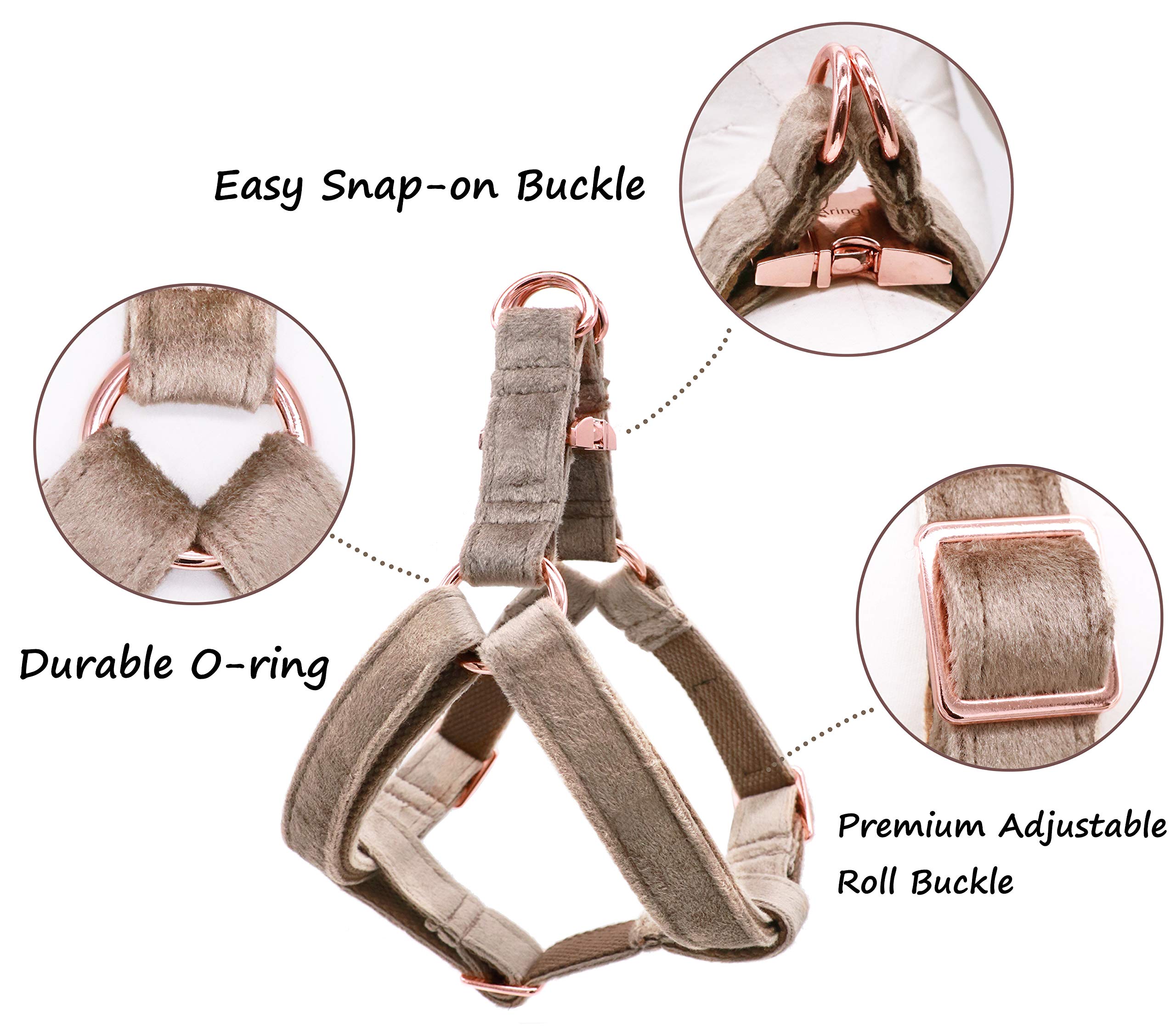 ARING PET Velvet No Pull Dog Harness - Adjustable Heavy Duty Vest for Small, Medium & Large Dogs - Comfortable & Secure for Walking, Training & Outdoor Adventures