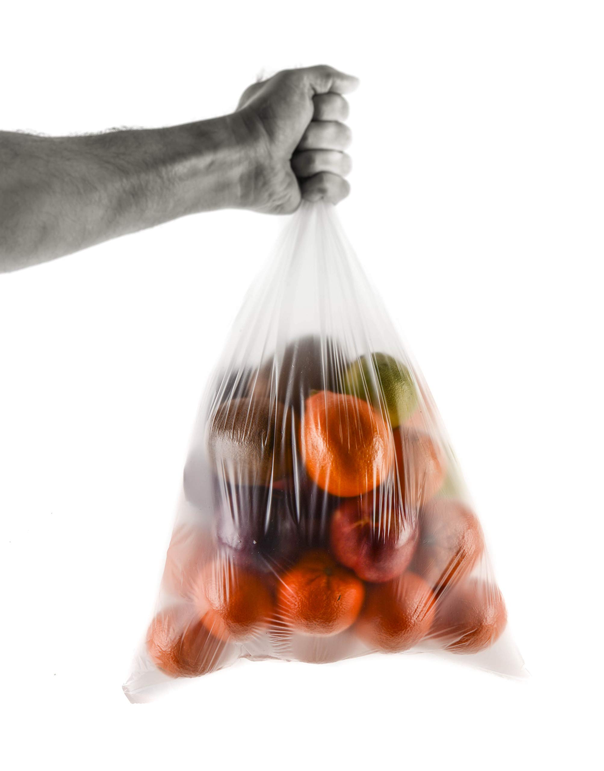 3 Rolls Clear Plastic Food Storage Bags 12x20 Inches - 340 Bags Per Roll for Fruits, Vegetables, Bread & Groceries | Perfect for Farmers Market, Meal Prep & Kitchen Organization