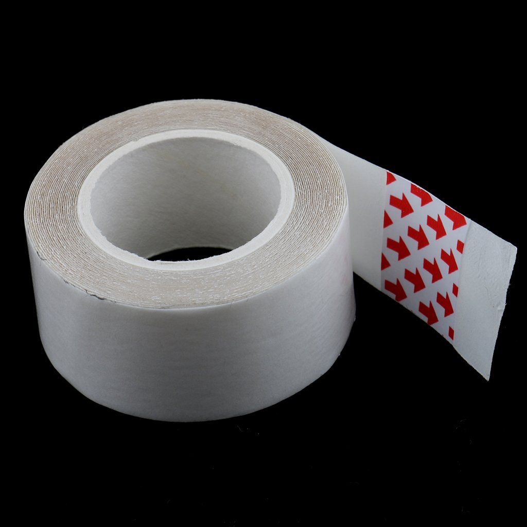 Fenteer Waterproof Double Sided Hair Tape Roll - Strong Hold for Toupees, Hairpieces & Clothing - Perfect for Wig Attachment, Costume Securing & Fashion Styling