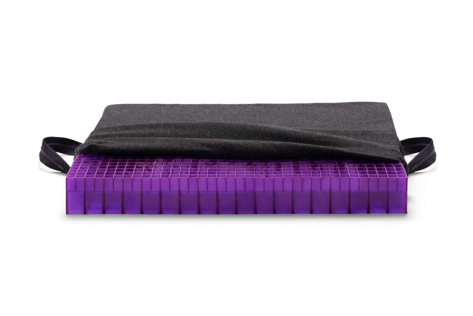 Premium Purple Double Seat Cushion with Pressure-Relieving Grid Technology - Ergonomic Office Chair Pad for All-Day Comfort - Made in USA - Perfect for Home Office, Gaming Chair & Car Seat Support