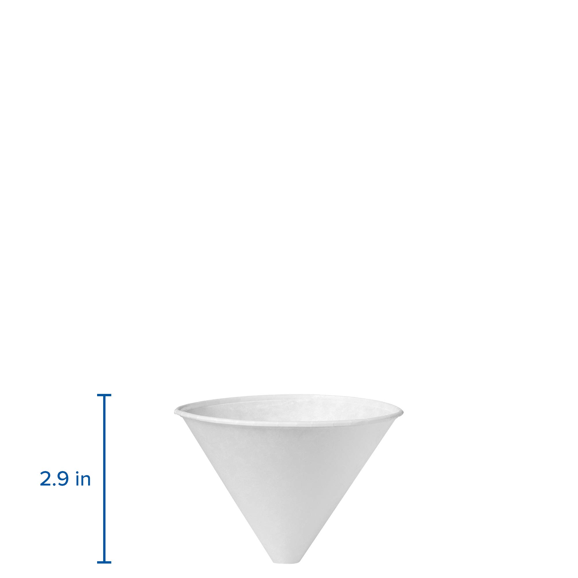 SOLO 6SRX-2050 Eco-Friendly Paper Funnel Cup, 6 oz Medical Specialty Disposable Cup, 4
