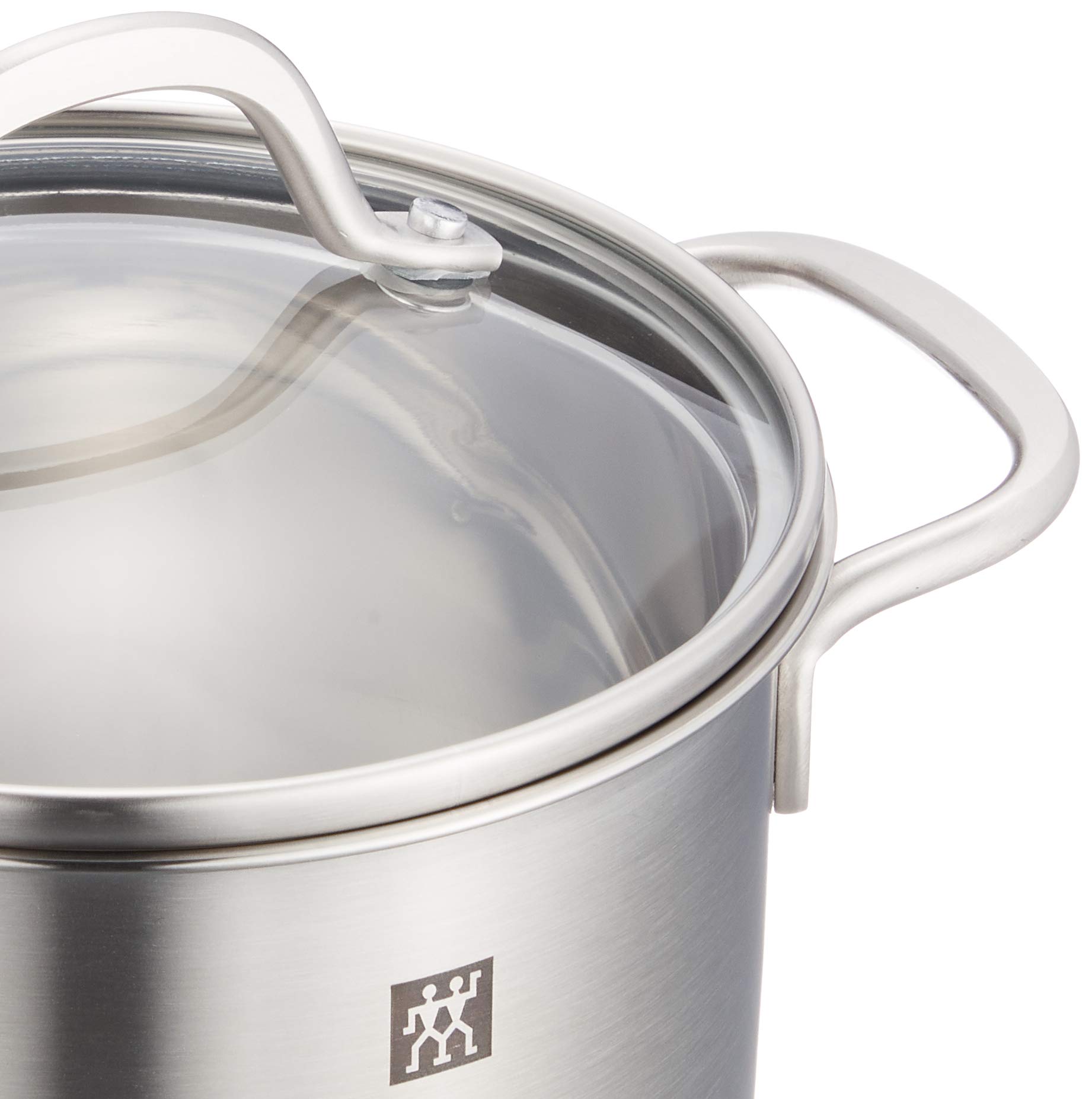 Zwilling J.A. Henckels Japan 5.5-inch Stainless Steel Stock Pot with Glass Lid & 6.3-inch Nonstick Frying Pan - 2-Piece Cookware Set for Soup, Stew, and Frying - PFOA-Free Fluorine Resin Coated Deep Pot for Home Kitchen Cooking