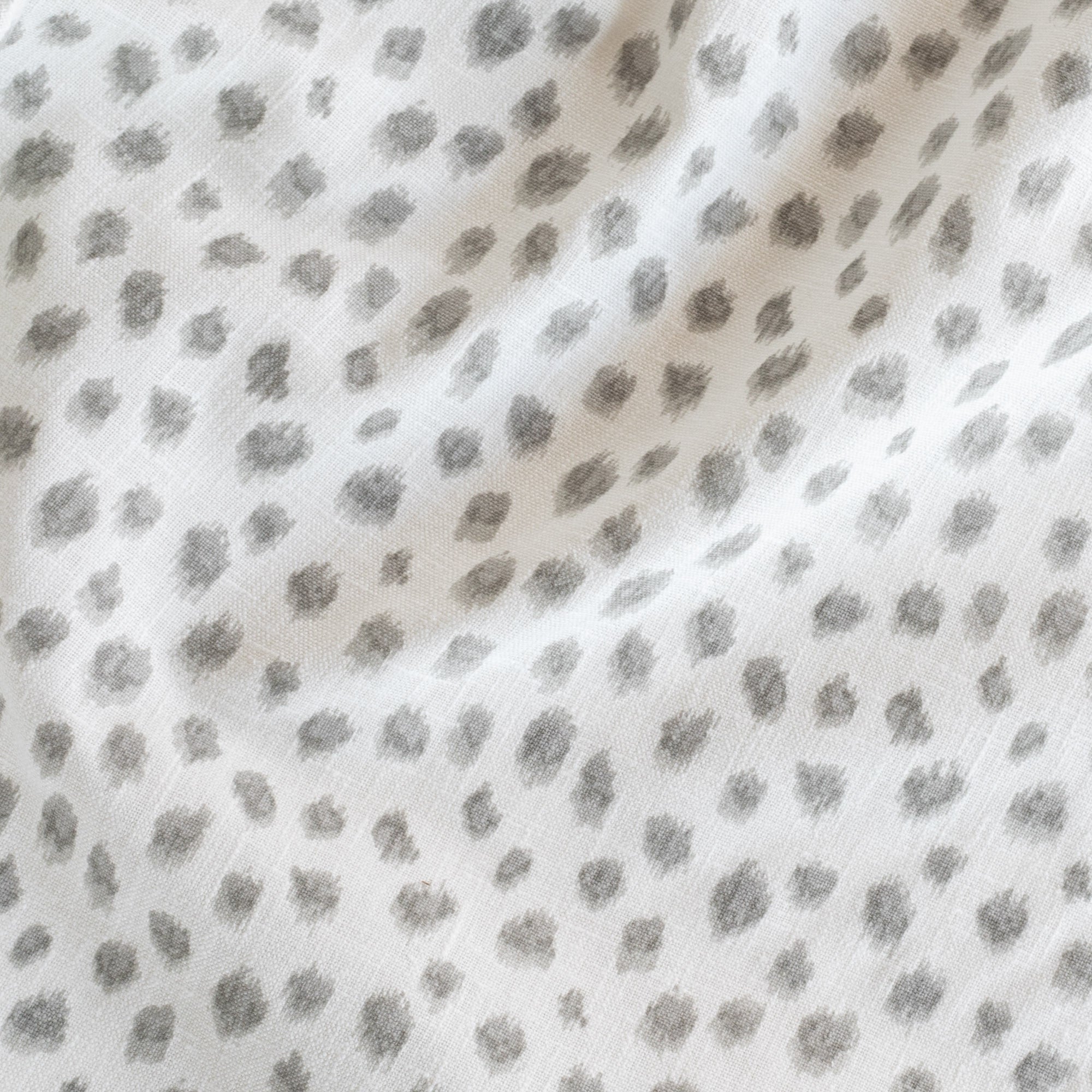 Premium Soft Grey Mara Spot Fabric - Breathable & Durable Textile for DIY Crafts, Upholstery, and Home Decor Projects