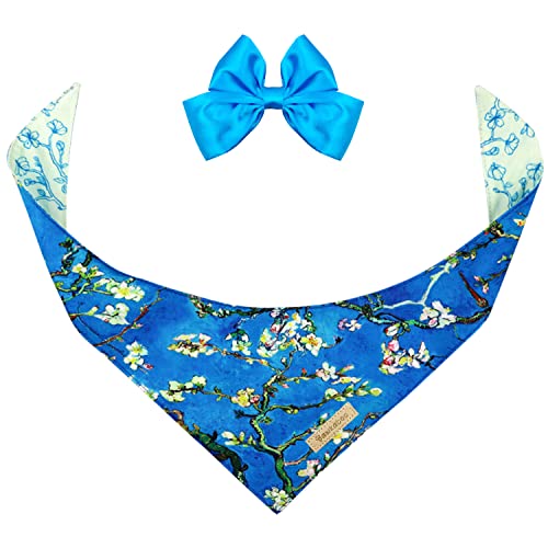 Van Gogh Cherry Blossom (1 Bandana + 1 Hair Bow)