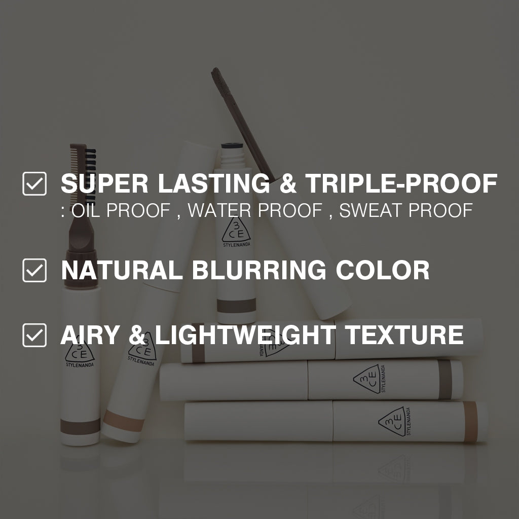 3CE All Rounder Brow Pencil 6.5g - 3 Natural Shades for Perfect Eyebrows | Waterproof & Long-Lasting | Ideal for Daily Makeup, Office, and Special Occasions