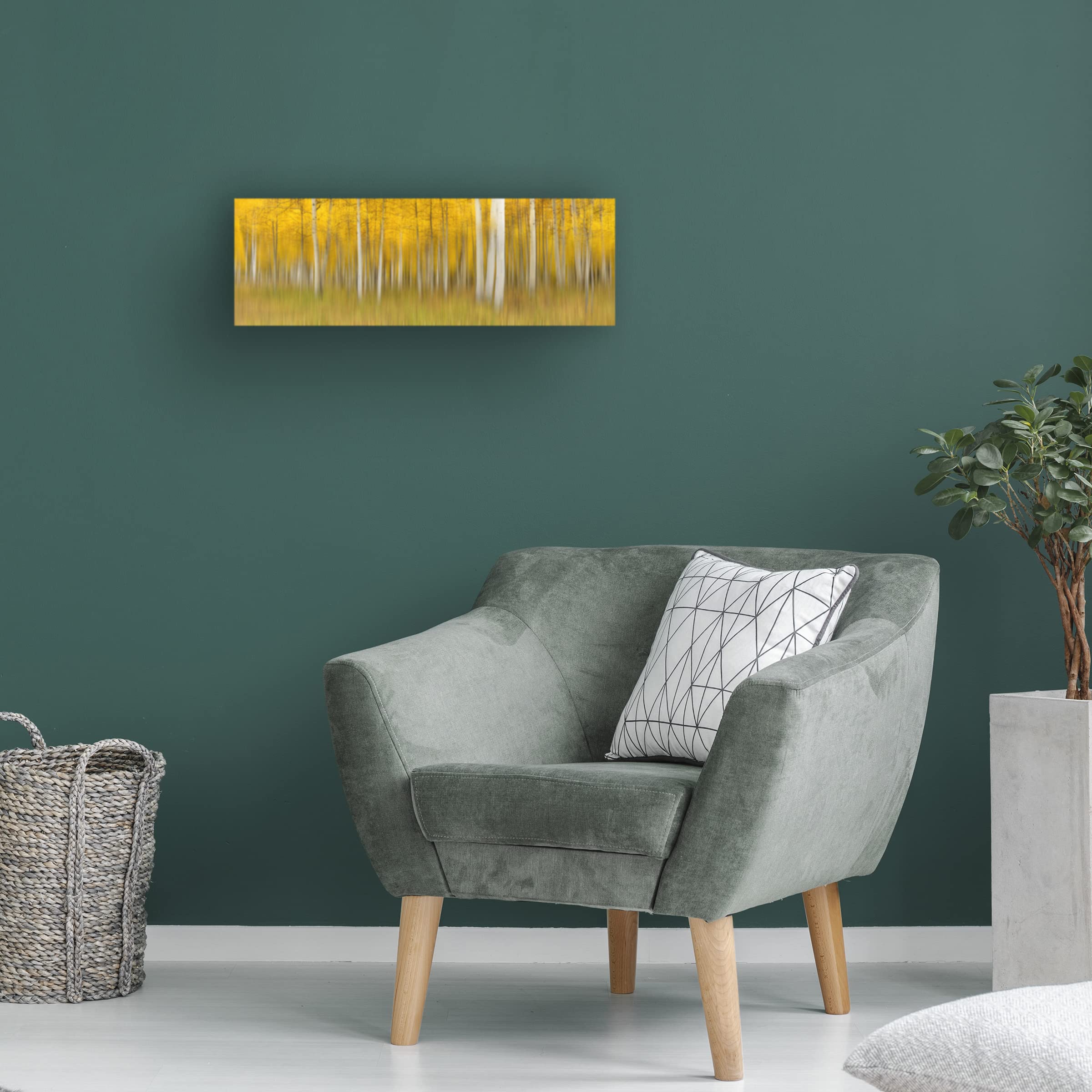 Mei Xu 'Autumn Dream' Canvas Wall Art - Handmade Landscape Painting for Living Room, Bedroom & Office Decor - Premium Trademark Fine Art Collection