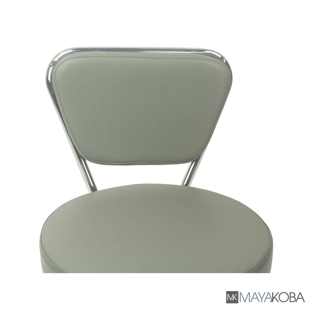Dayton Garage Rolling Seat (Grey) - Adjustable Height 13