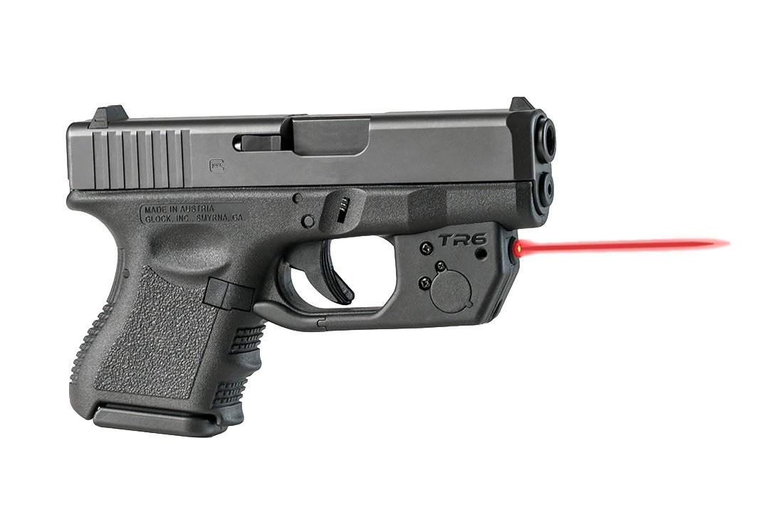 ArmaLaser TR6 Red Laser Sight for Glock 26 27 33 - GripTouch Activation System | Tactical Handgun Accessory for Self Defense & Range Shooting