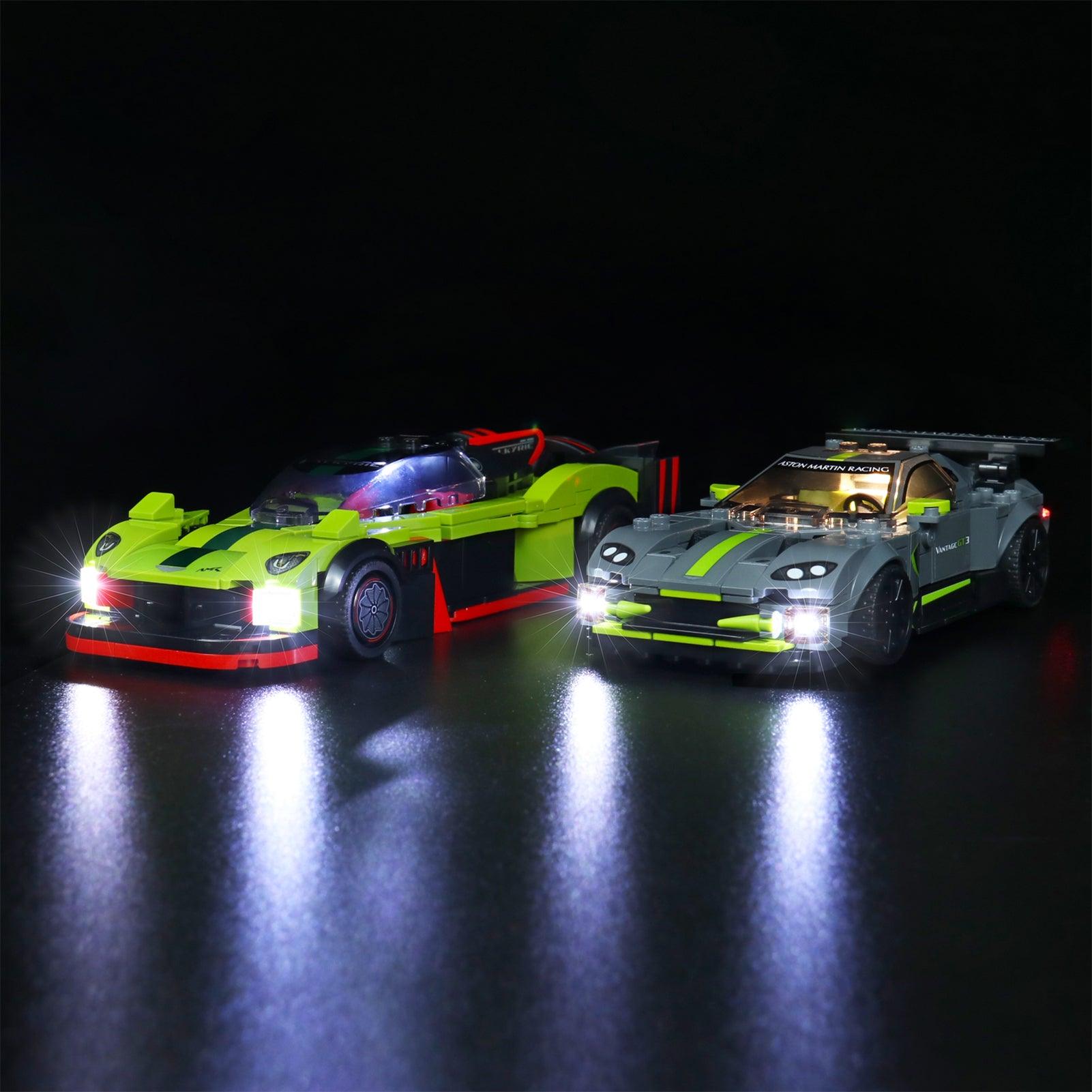 LEGO Speed Champions 76910 Aston Martin Light Kit – DIY Lighting Set for Car Models – Perfect for Display & Nighttime Play