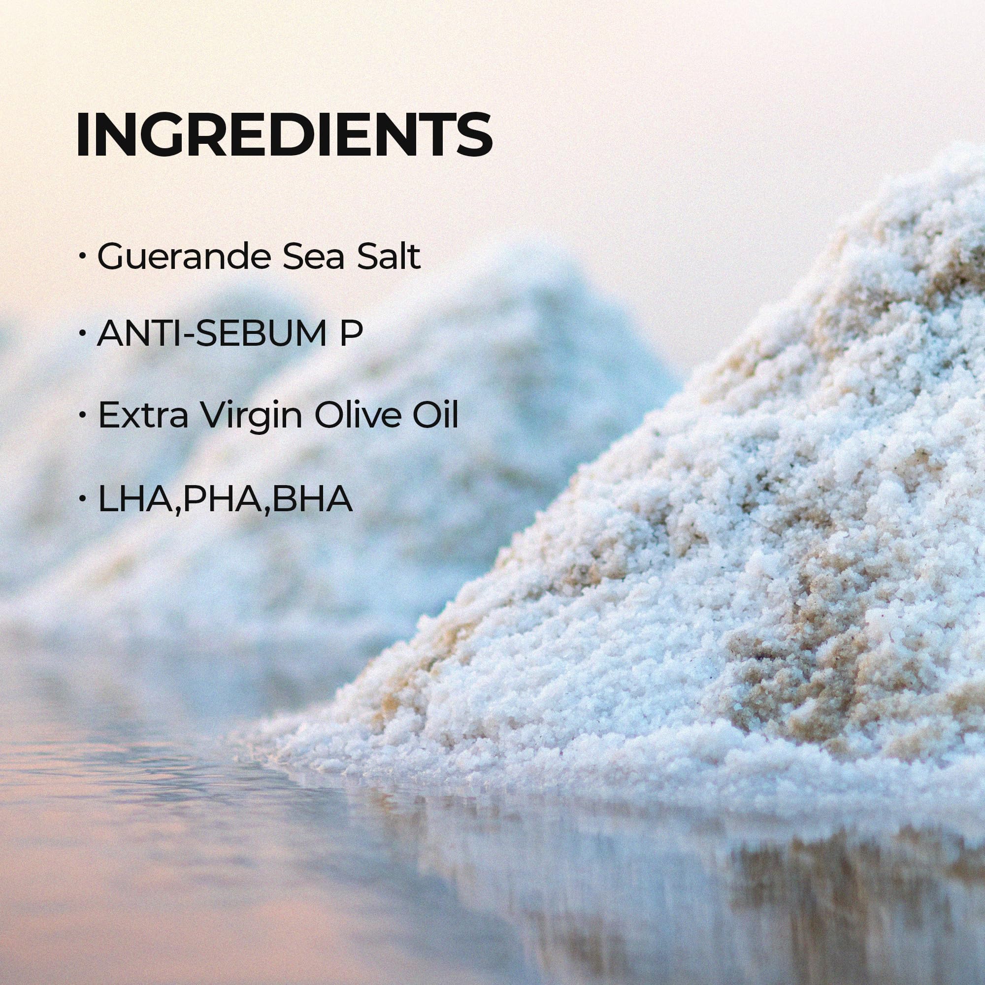 Guerande Sea Salt Exfoliating Body Scrub - Amber & Vanilla Scented Natural Skin Care for Smooth & Soft Skin | Perfect for Spa Day, Gift Sets & At-Home Self Care Routine