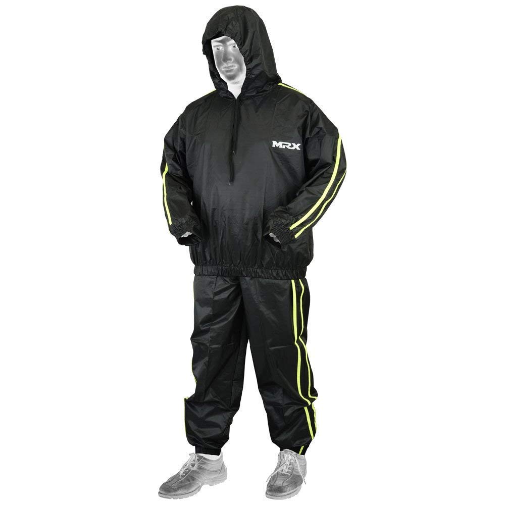 MRX Heavy Duty Sweat Suit for Men & Women - Waterproof Sauna Suit for Workout Training, Exercise & Weight Loss - Perfect for Gym, Running & Home Fitness
