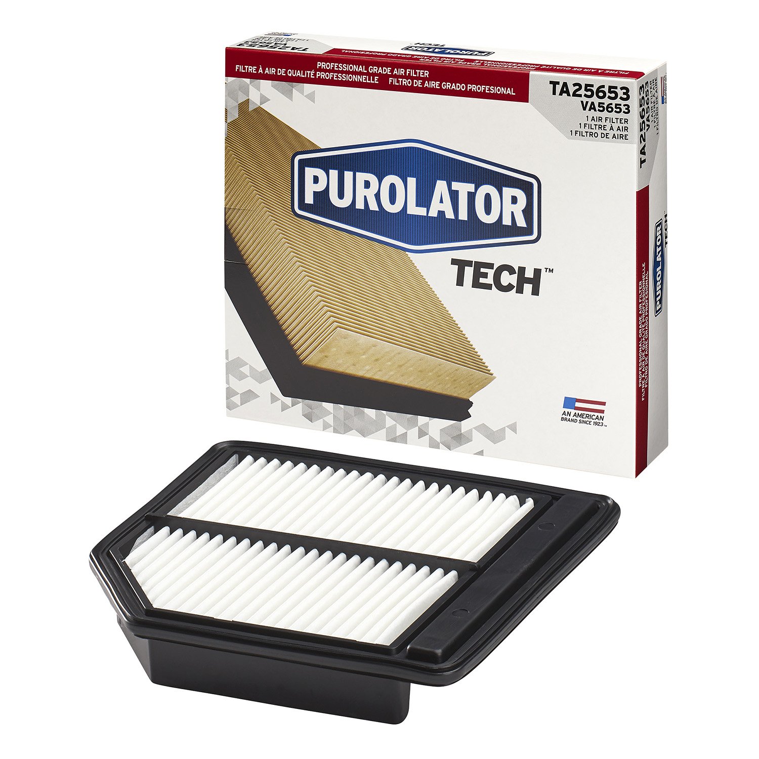Purolator TA25653 PurolatorTECH Air Filter Replacement - High Performance Engine Air Filter for Cars, Trucks & SUVs | Perfect for Daily Commuting & Off-Road Adventures