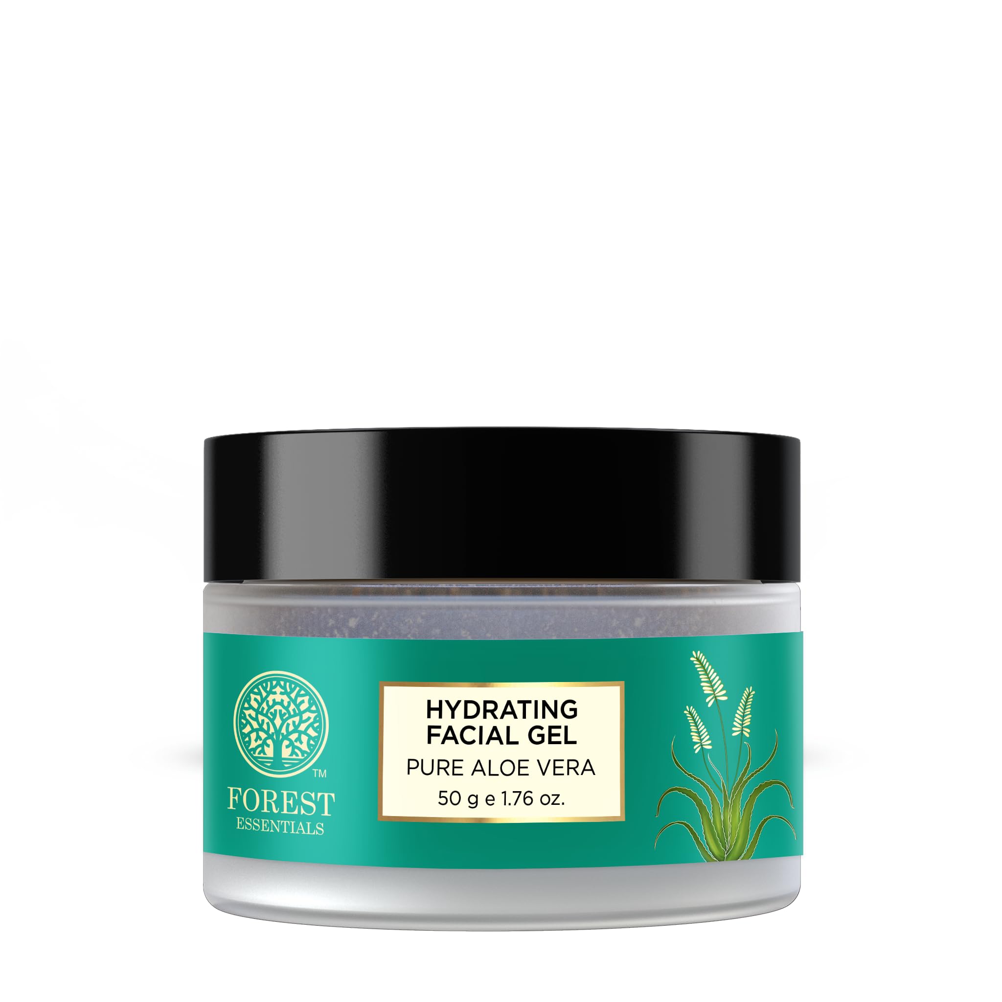Forest Essentials Light Hydrating Facial Gel with Pure Rosewater | Soothing & Renewing Moisturizer for Dry Skin | Unisex Face Gel | 50g | Perfect for Daily Skincare Routine & Post-Sun Care