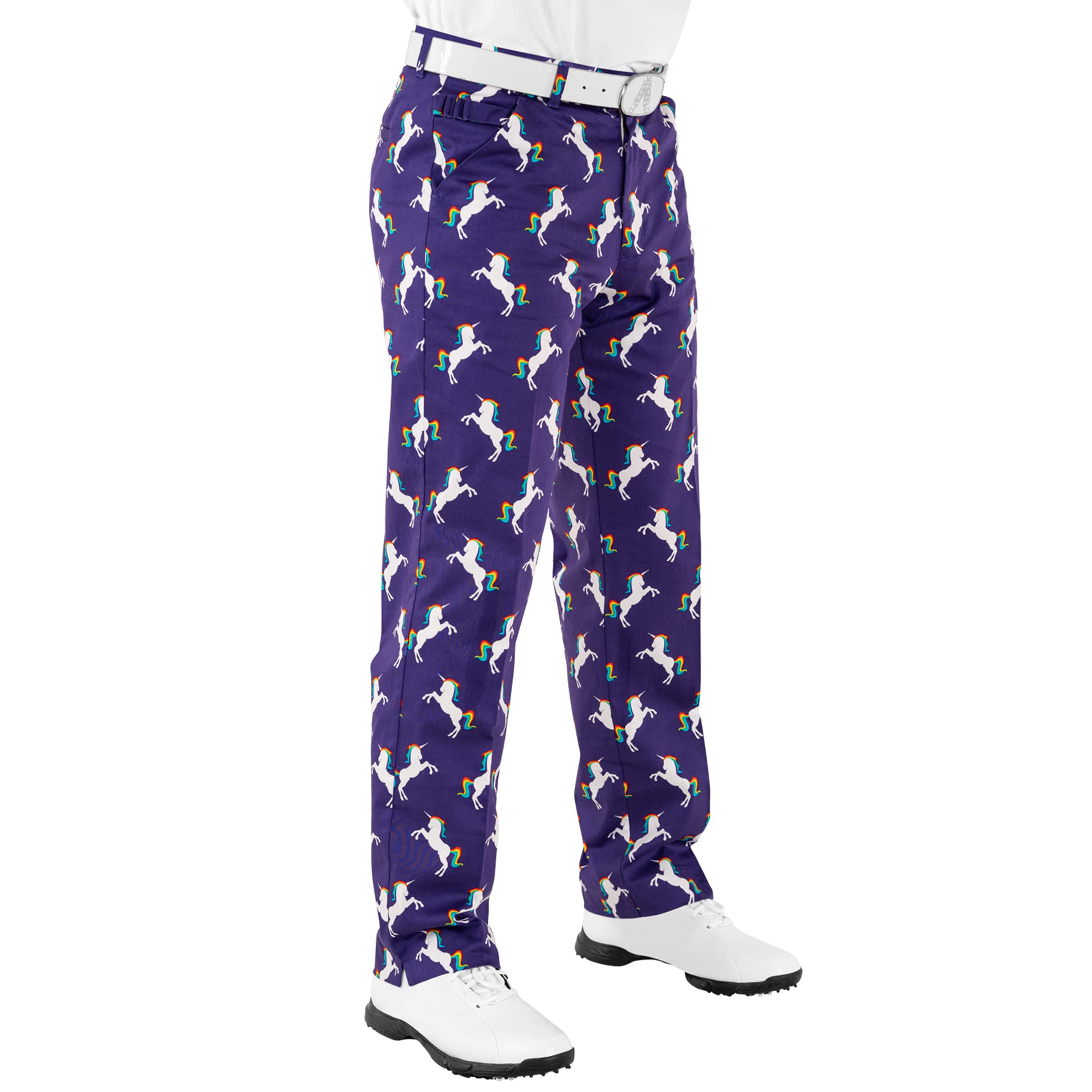 Royal & Awesome Crazy Golf Pants for Men - Funny & Comfortable Golf Slacks - Stretchable & Breathable - Perfect for Golf Outings, Casual Wear & Themed Parties