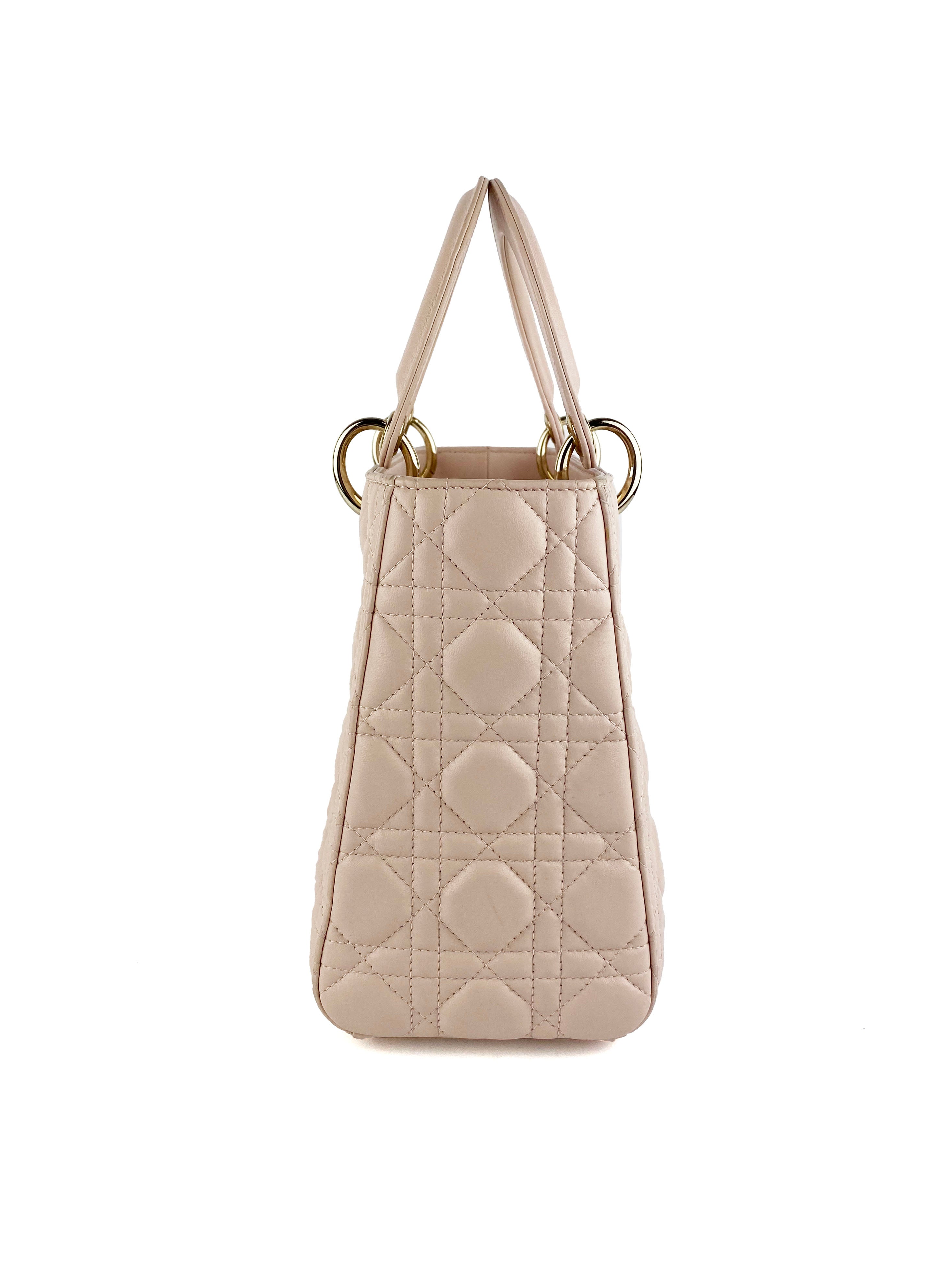 Dior Medium Pink Lady Dior Handbag - Luxury Designer Shoulder Bag for Women | Perfect for Parties, Weddings & Special Occasions