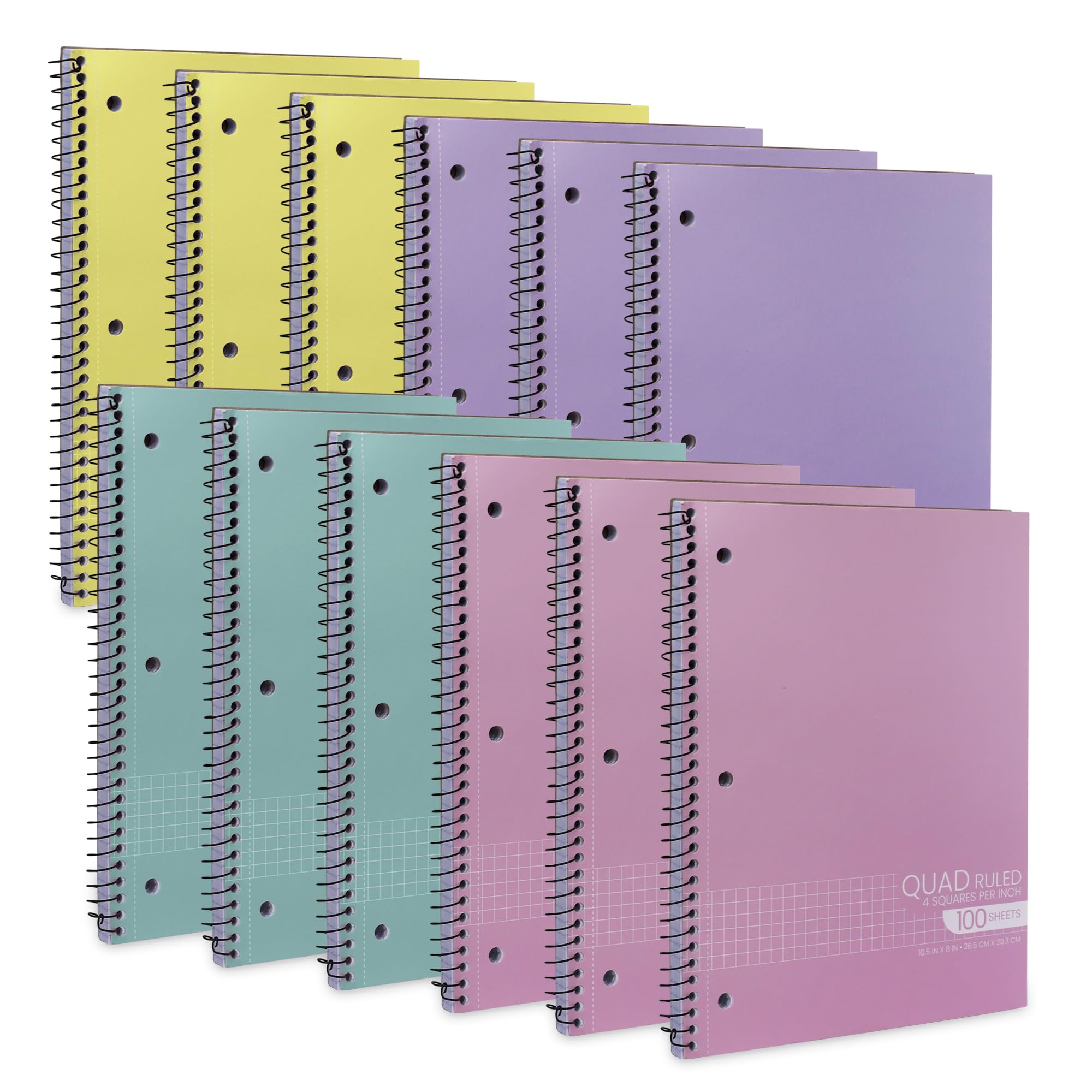 Graph Paper Spiral Notebook - 10.5