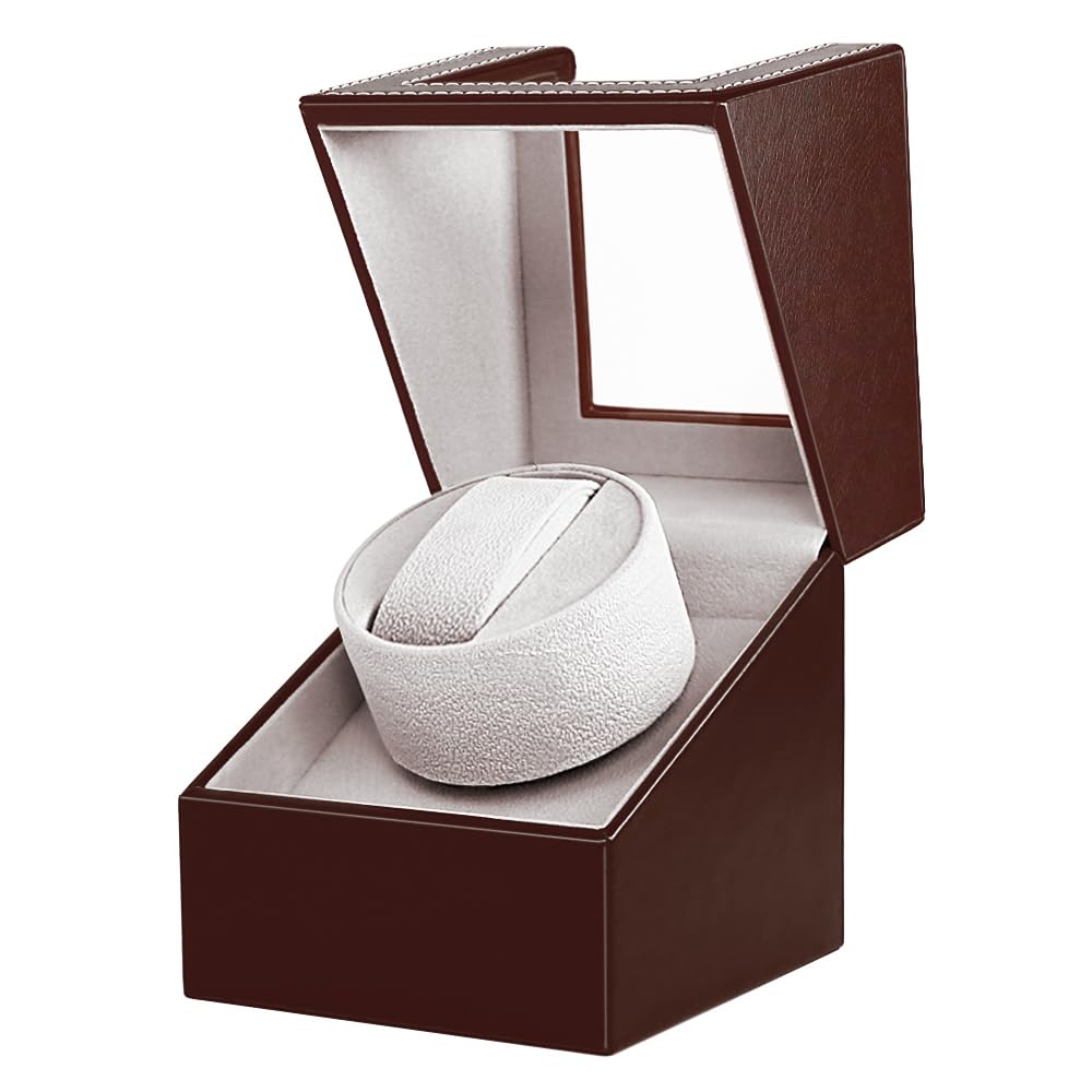 Premium Automatic Watch Winder with Japanese Motor & Battery Option - Luxury Watch Storage Box for Rolex, Omega & More - Perfect for Travel, Display & Nighttime Use
